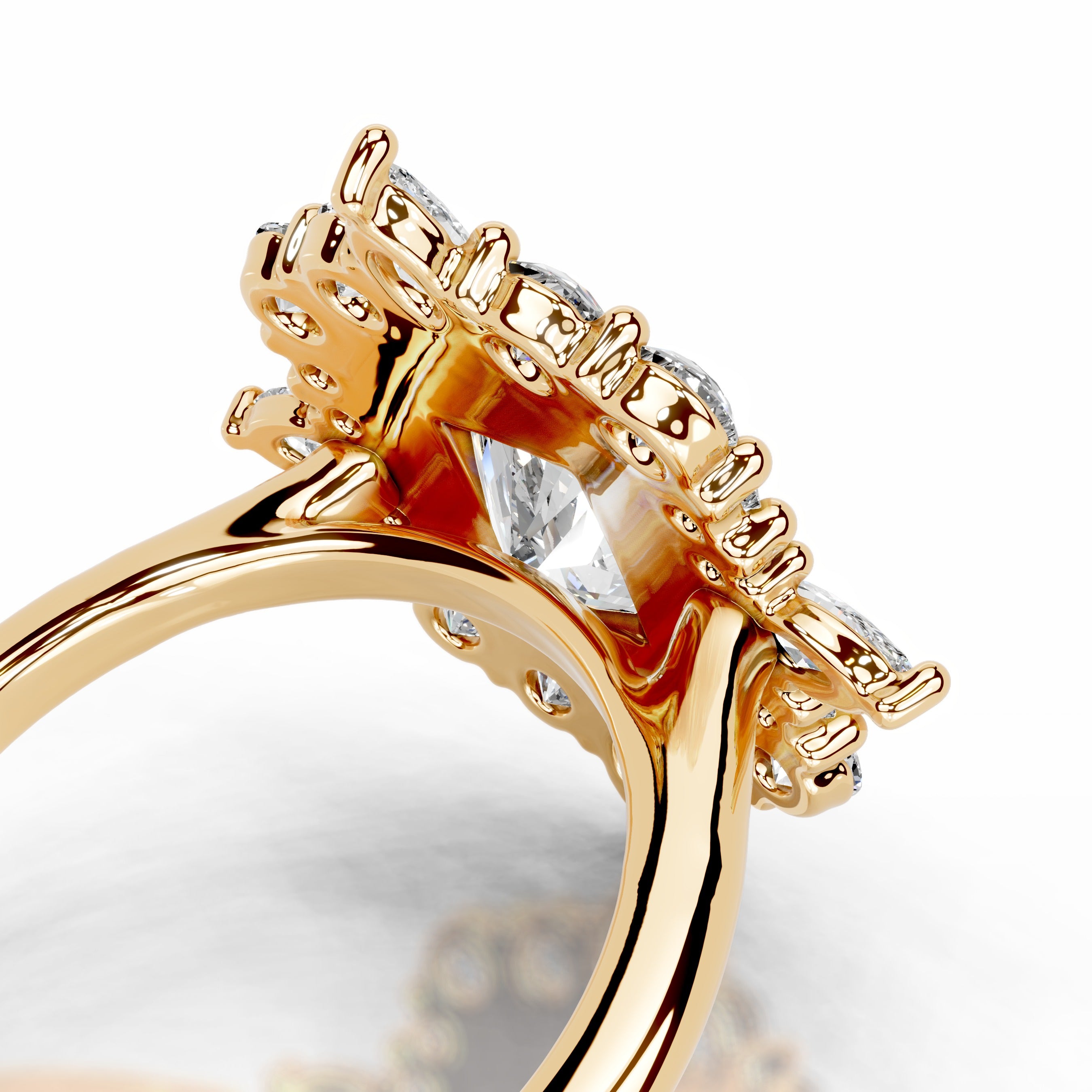 Alberta Lab Grown Diamond Ring - 18K Yellow Gold