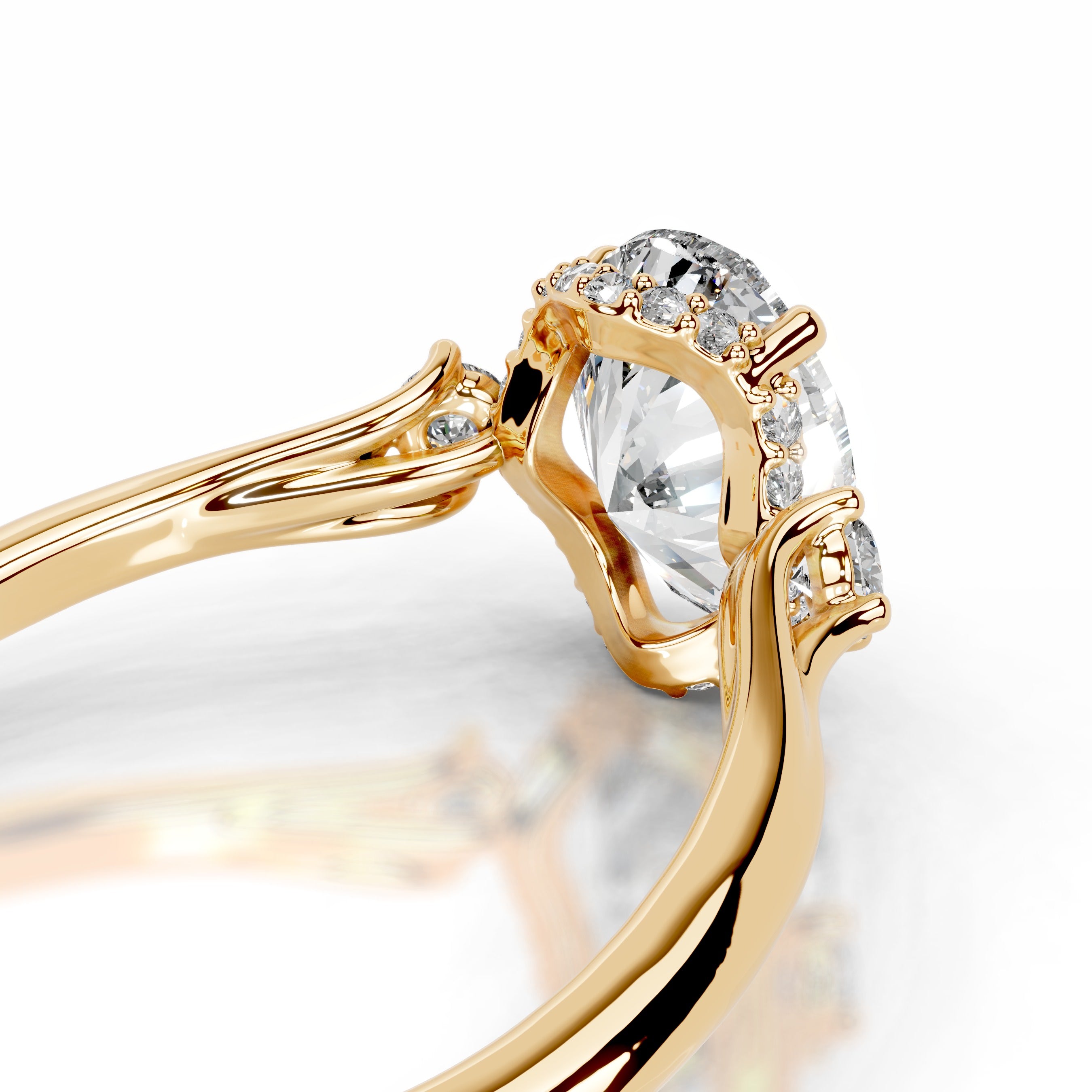 Antonia Lab Grown Diamond Ring - 18K Yellow Gold