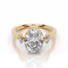 Antonia Lab Grown Diamond Ring - 18K Yellow Gold
