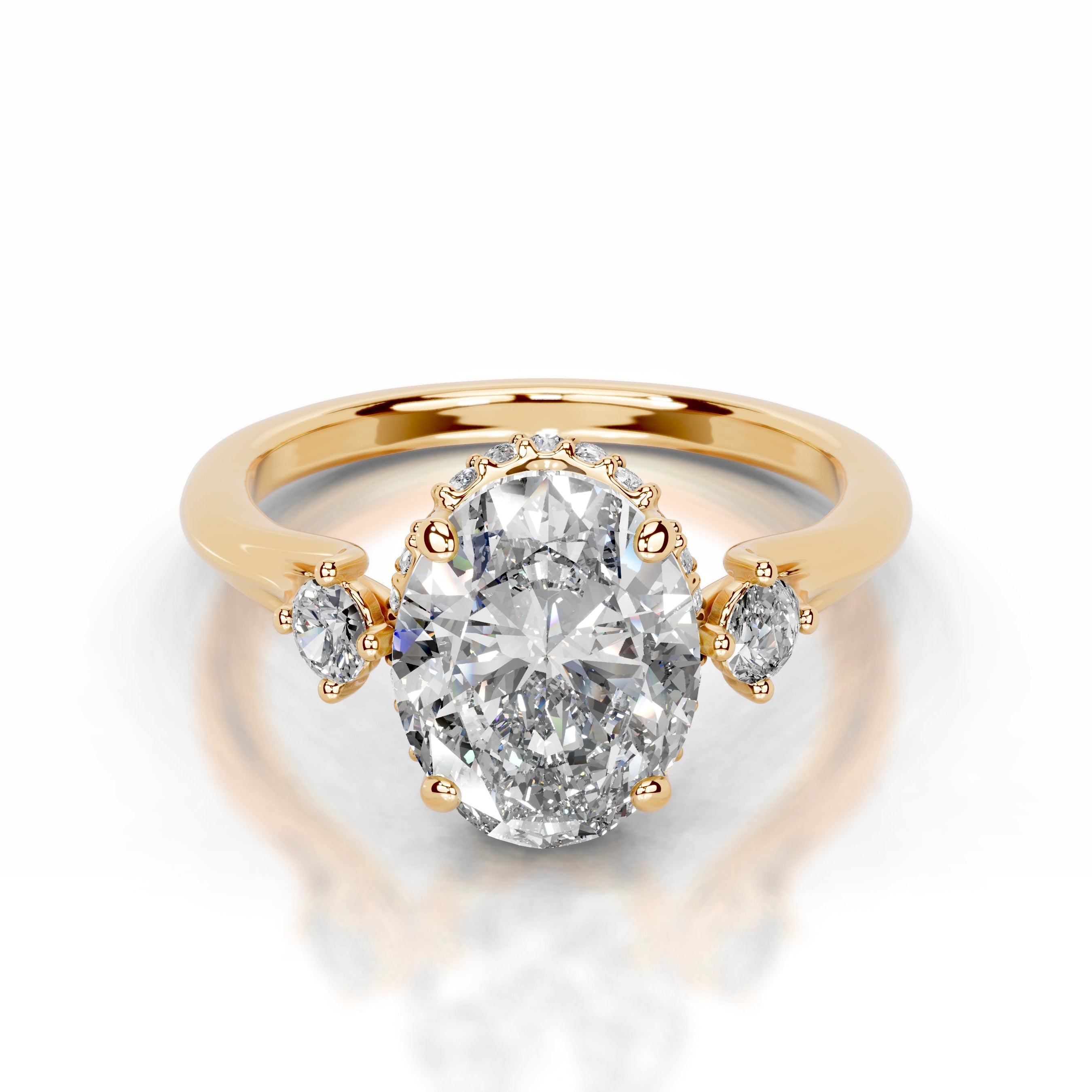 Antonia Lab Grown Diamond Ring - 18K Yellow Gold