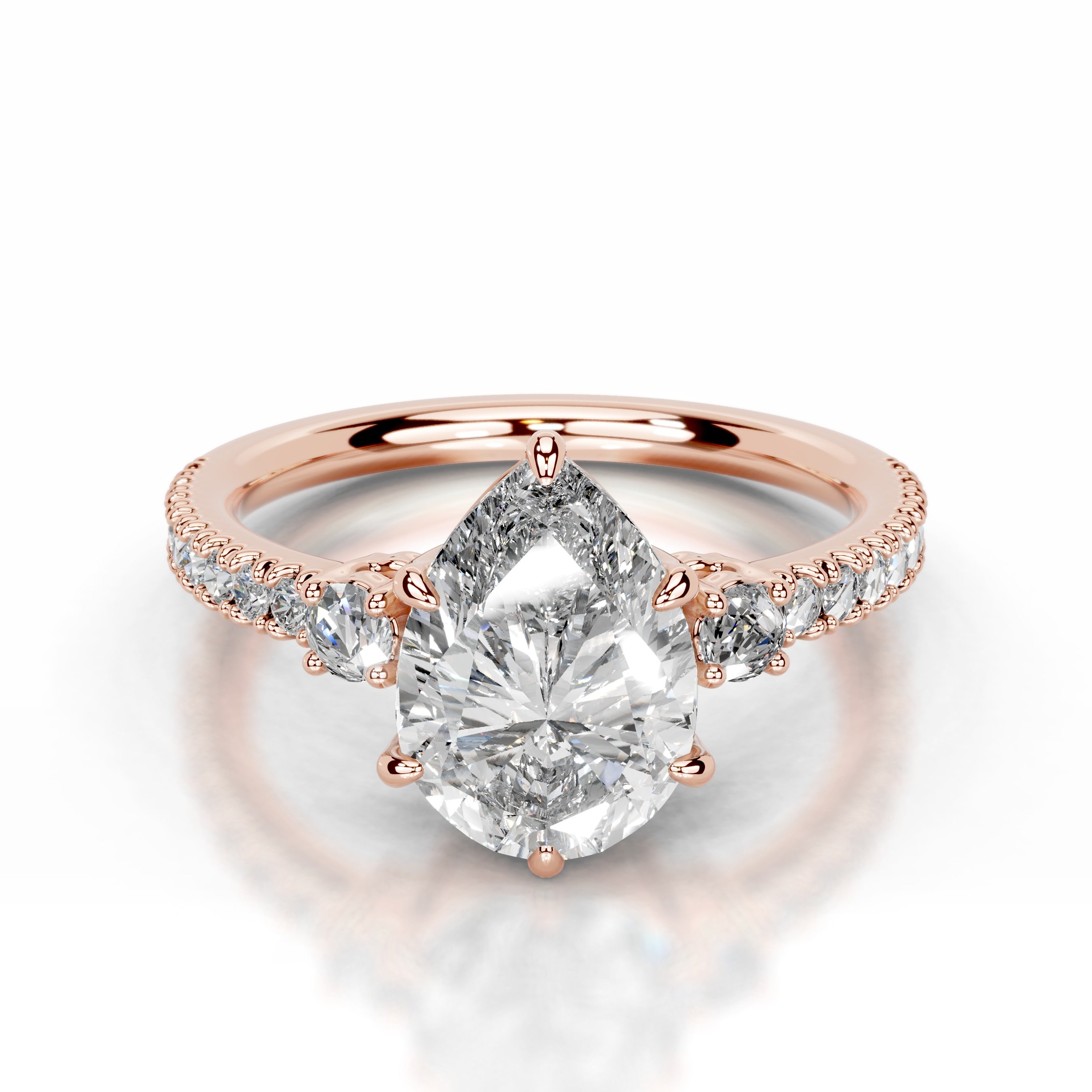 Leandra Lab Grown Diamond Ring - 14K Rose Gold