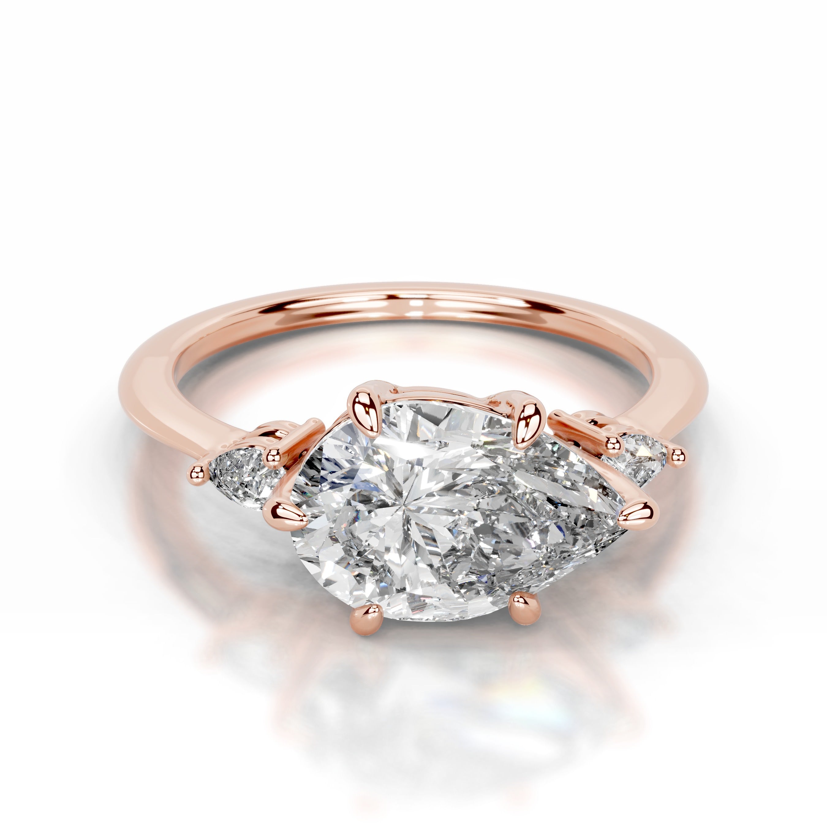 Maura Lab Grown Diamond Ring - 14K Rose Gold