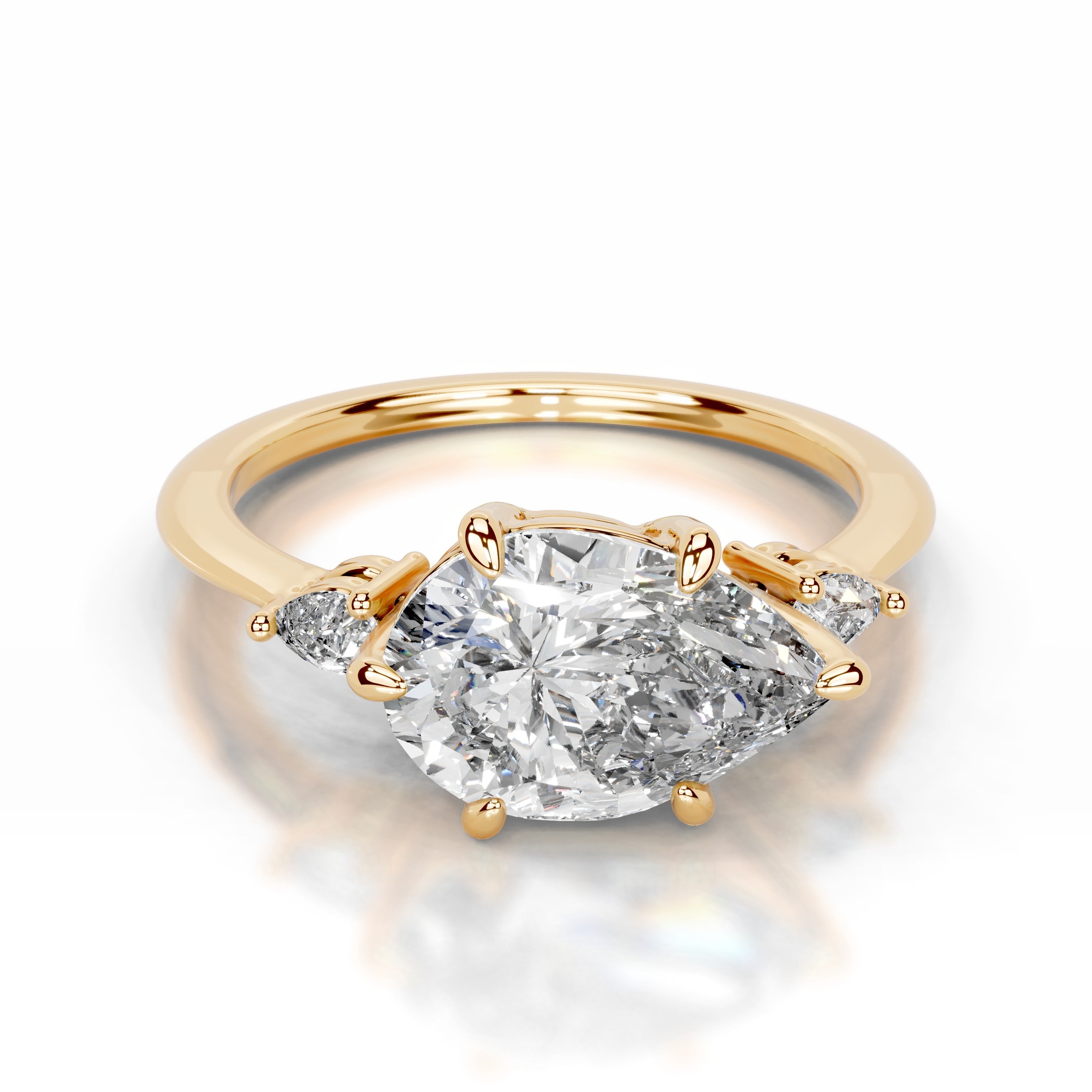 Maura Lab Grown Diamond Ring - 18K Yellow Gold