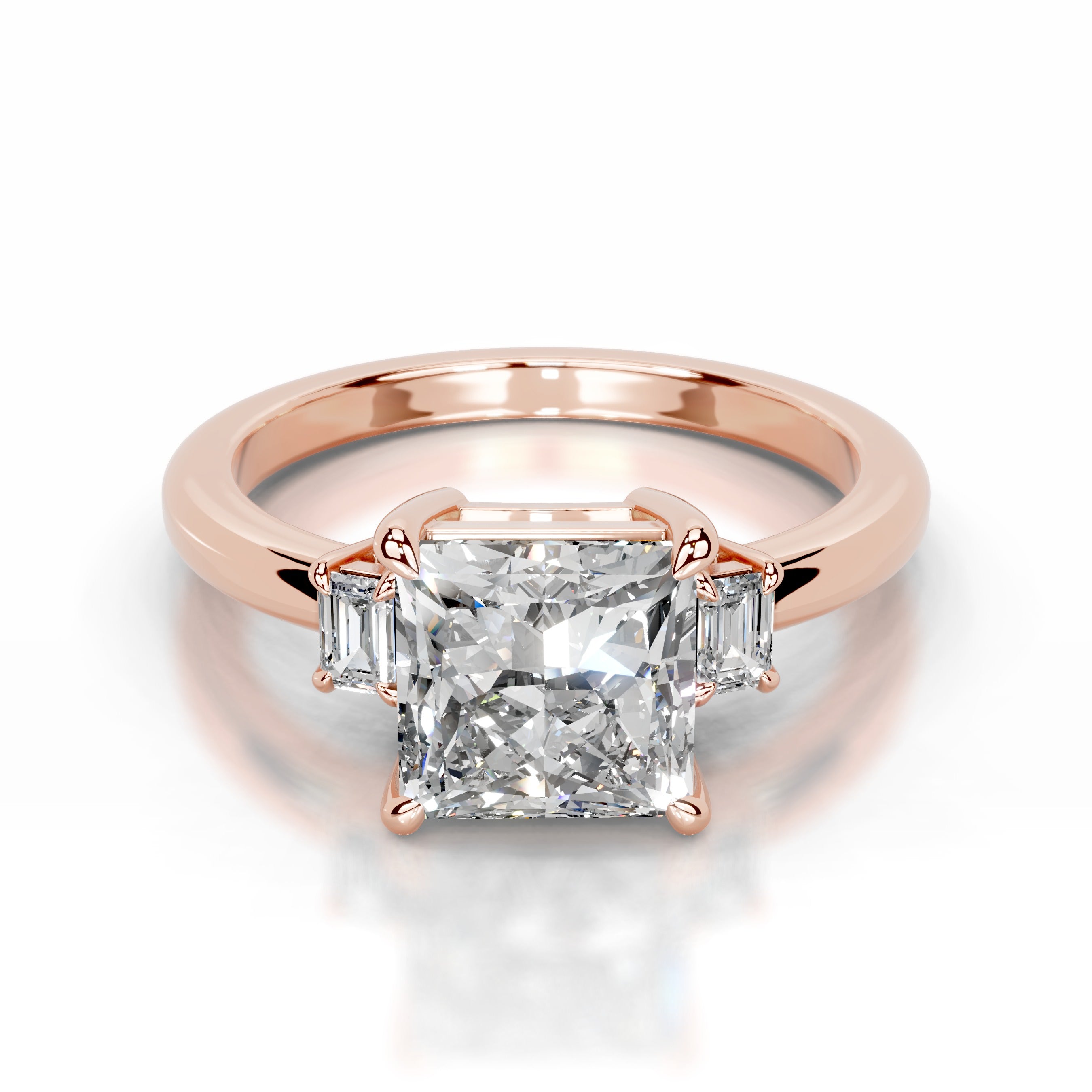 Luz Lab Grown Diamond Ring - 14K Rose Gold