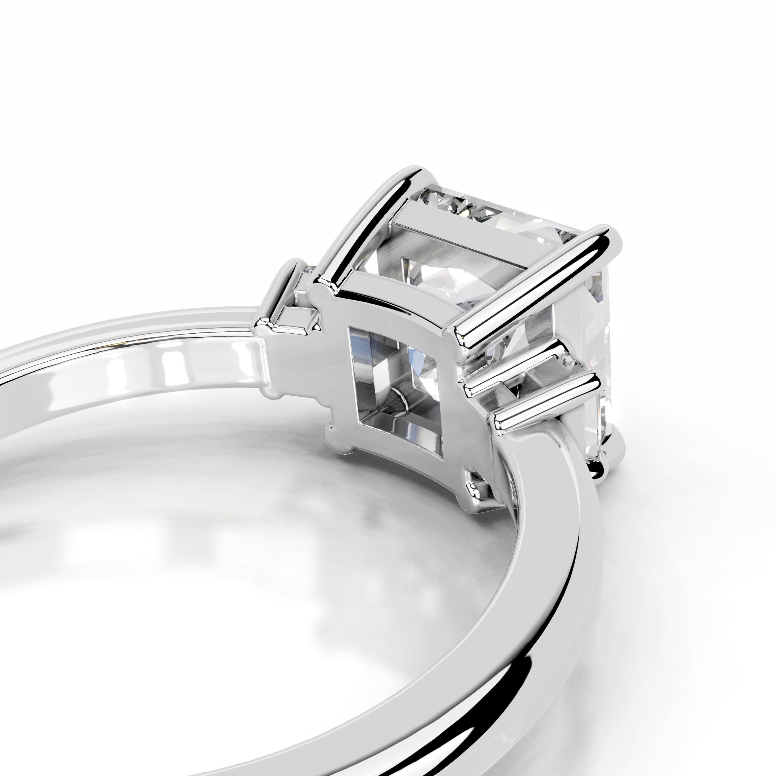 Luz Lab Grown Diamond Ring - 14K White Gold