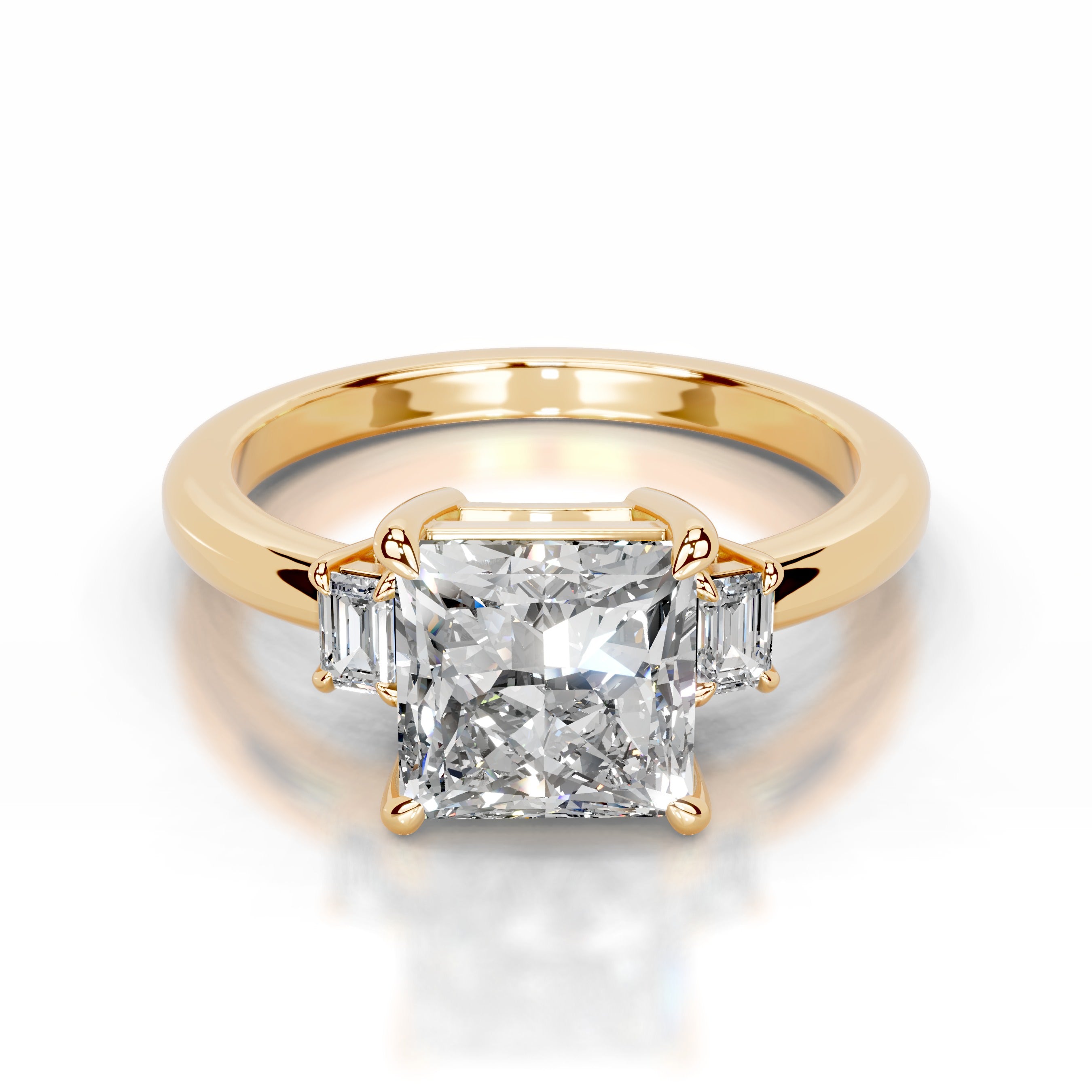 Luz Lab Grown Diamond Ring - 18K Yellow Gold