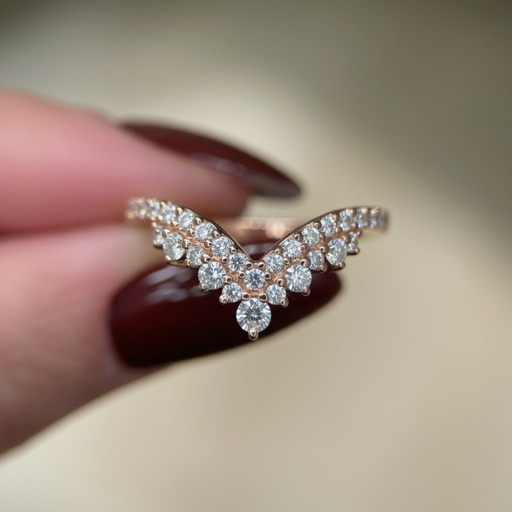 Mia Lab Grown Diamond Wedding Ring (0.50 Carat) -14K Rose Gold