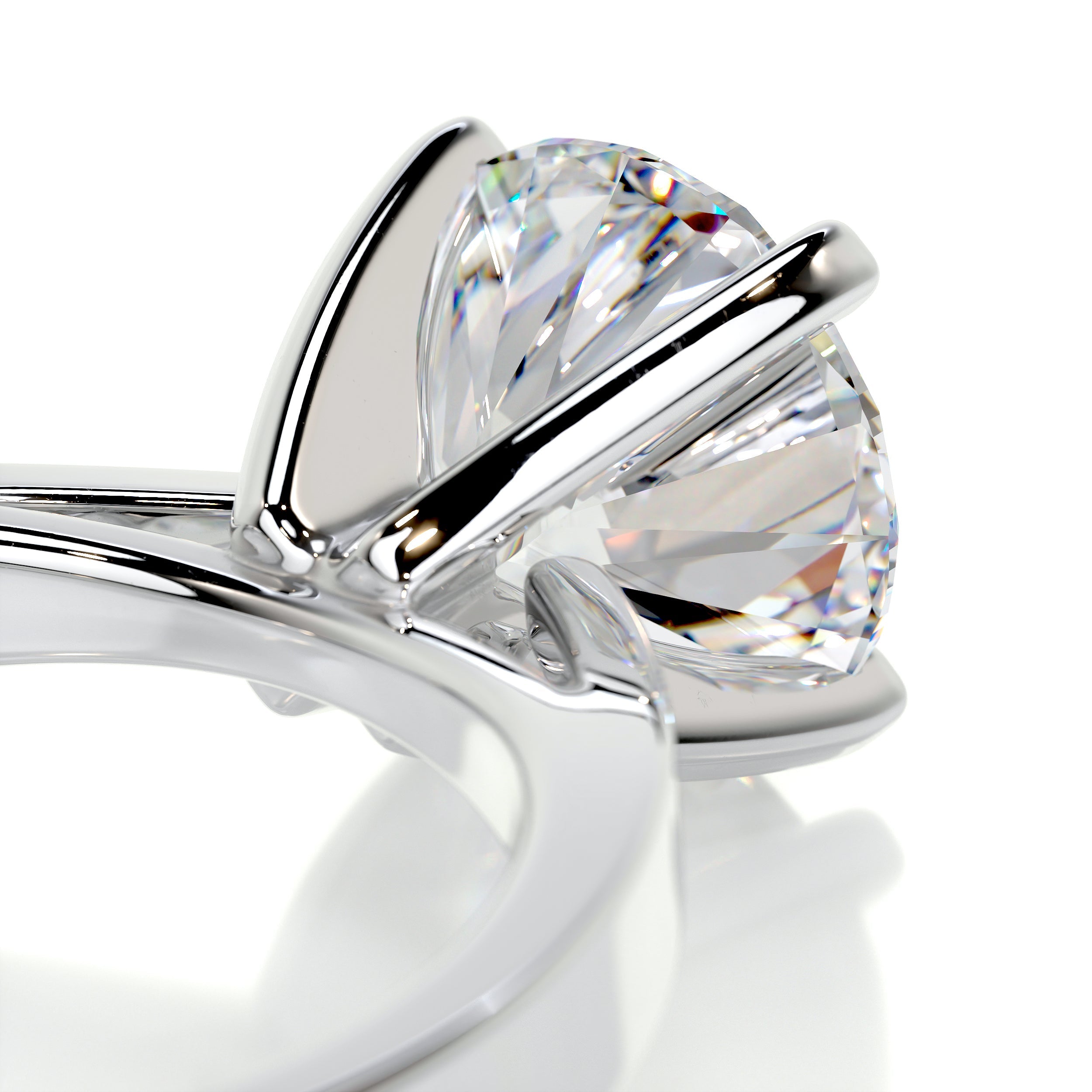 Diana Moissanite Ring -Platinum  (RTS)