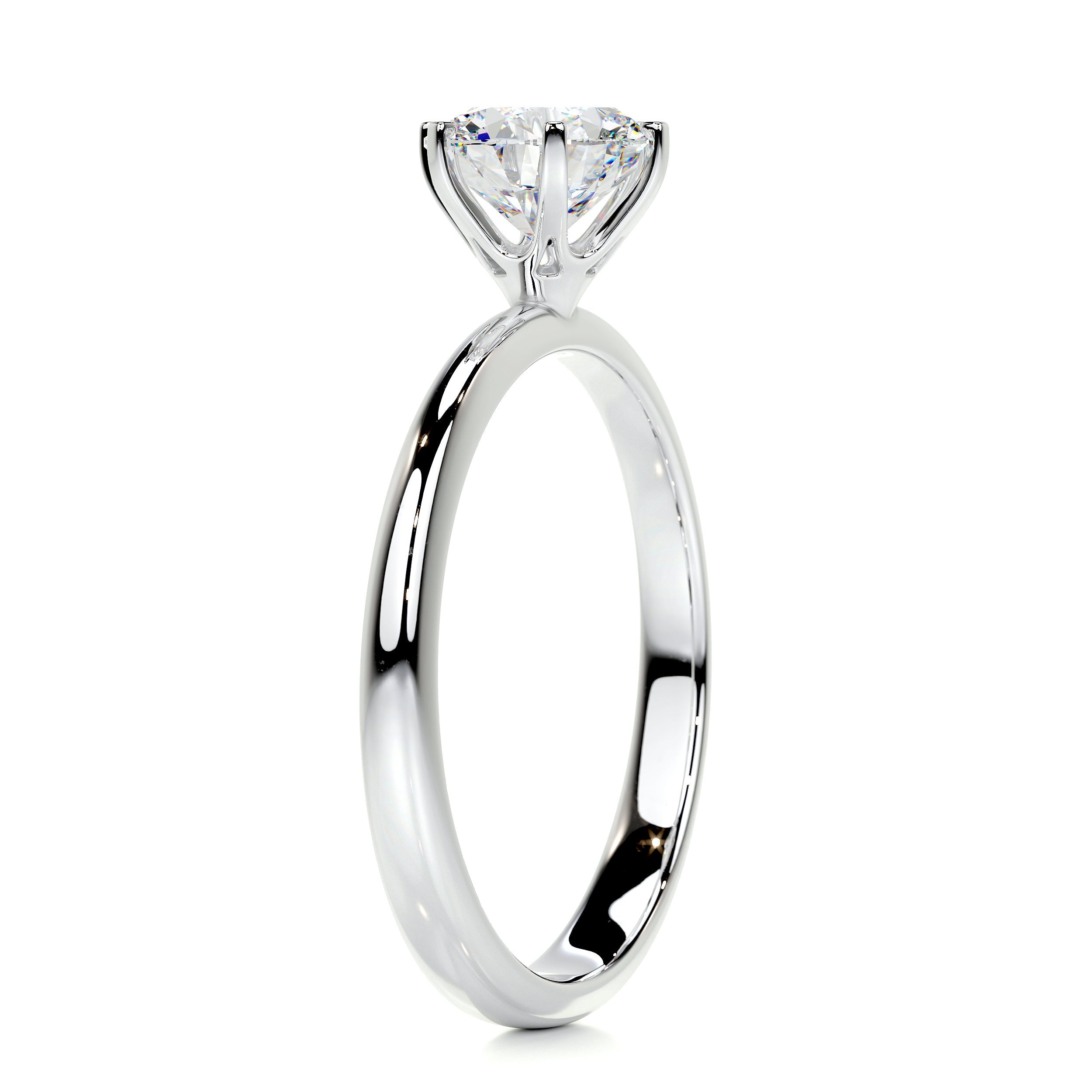 Samantha Moissanite Ring -14K White Gold