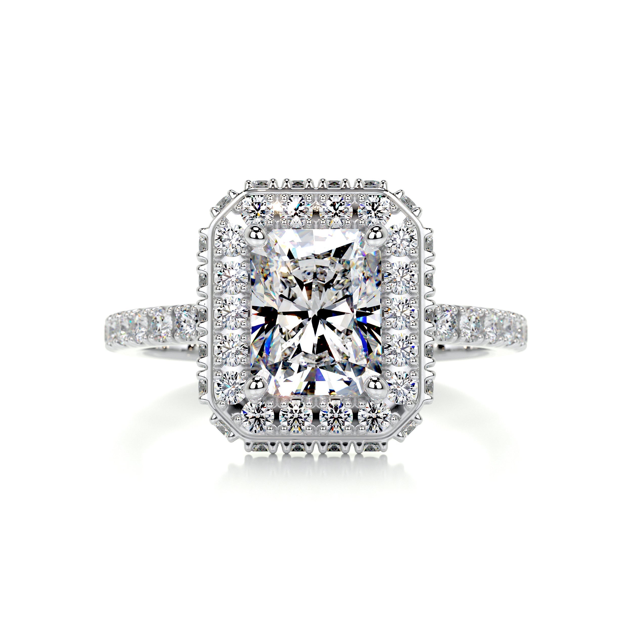 Lana Moissanite & Diamonds Ring   (2.5 Carat) -Platinum