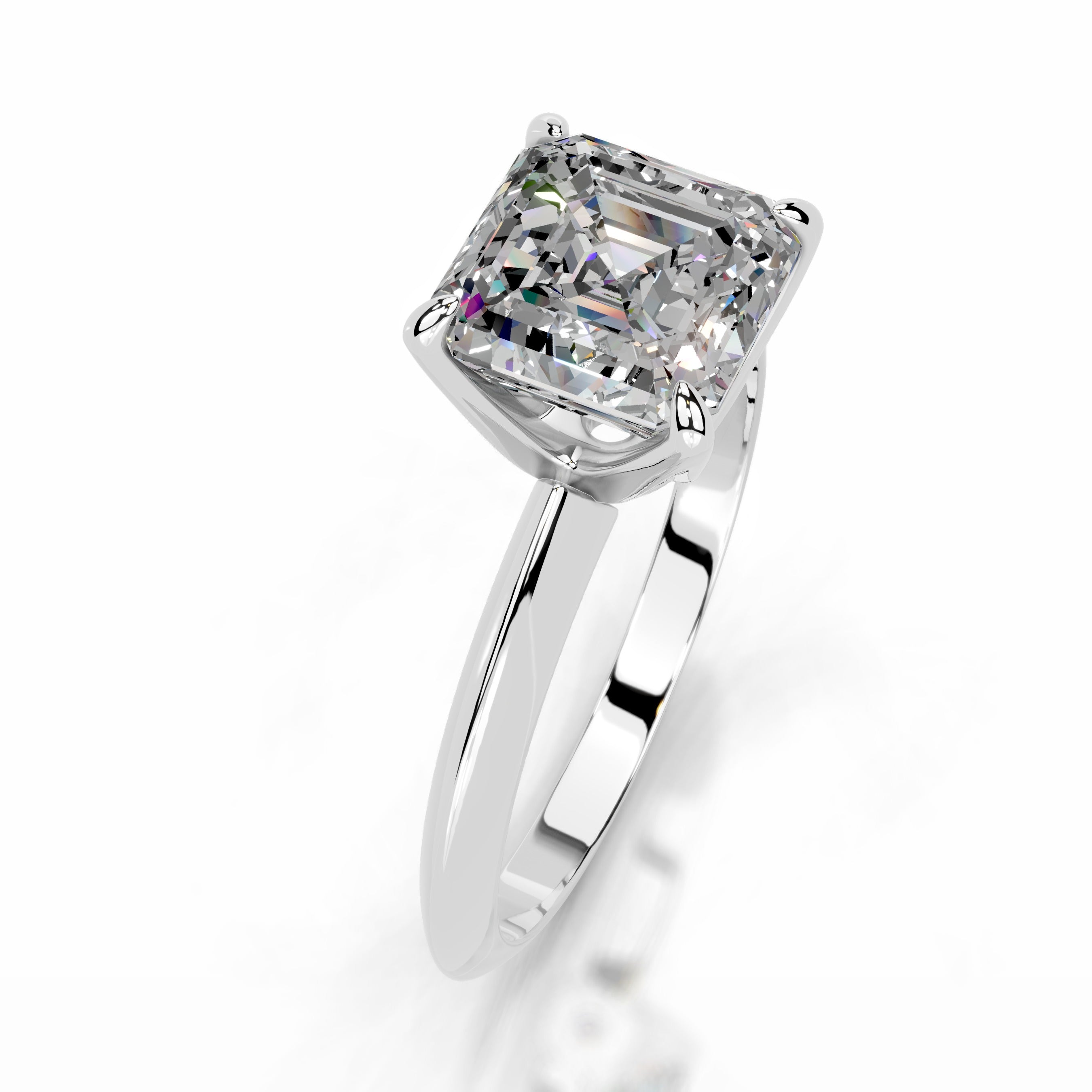 Evie Moissanite Ring - 14K White Gold