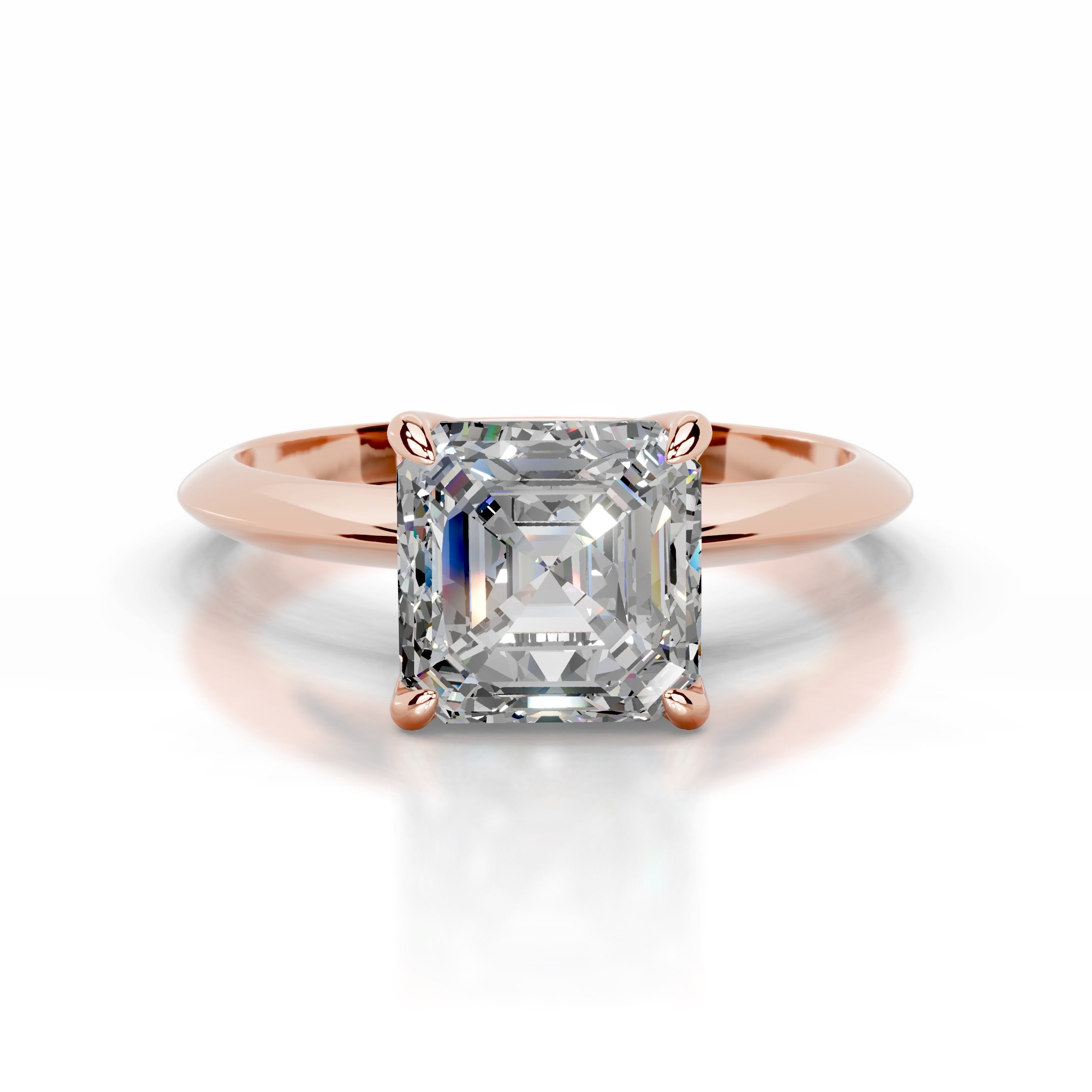 Evie Moissanite Ring - 14K Rose Gold