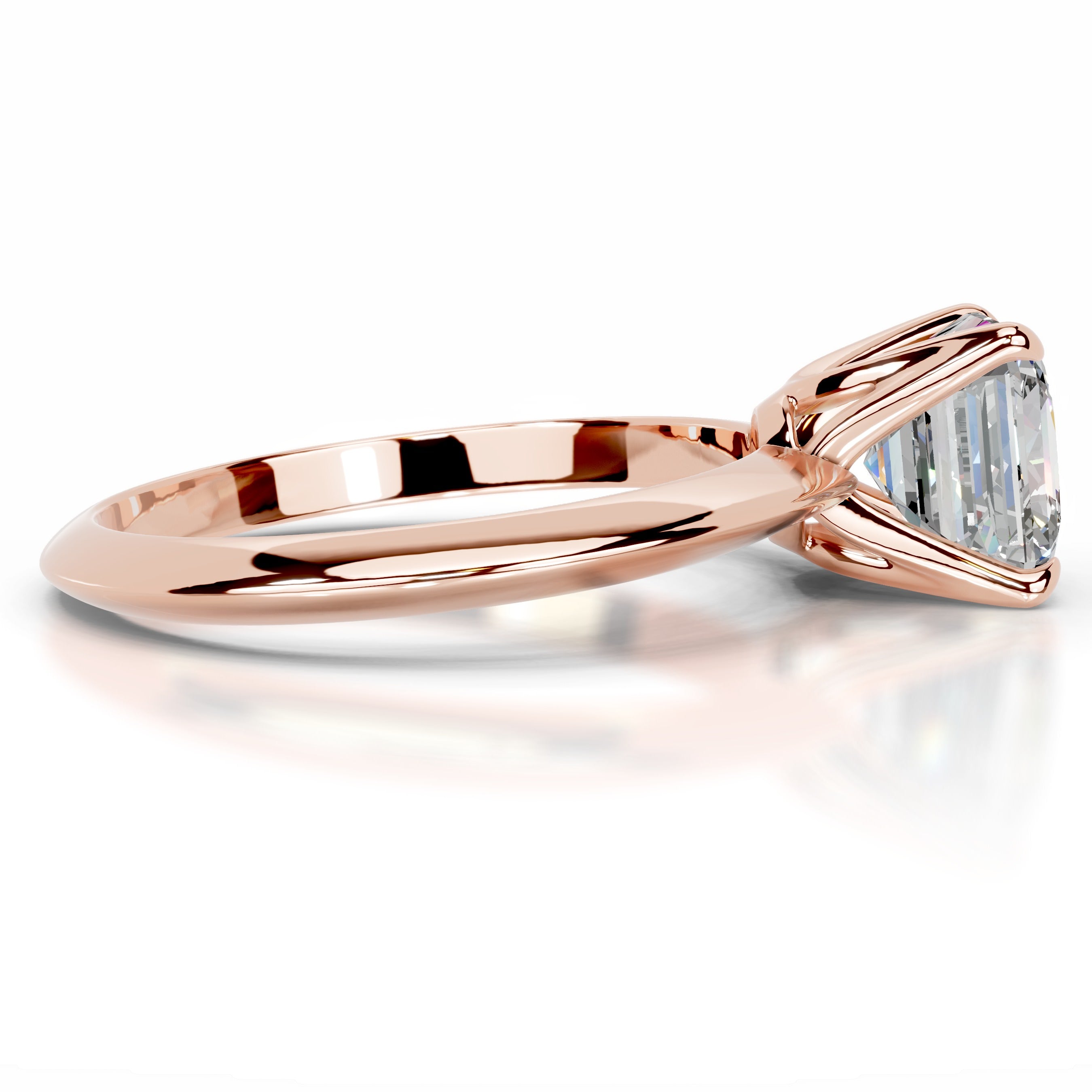 Evie Moissanite Ring - 14K Rose Gold