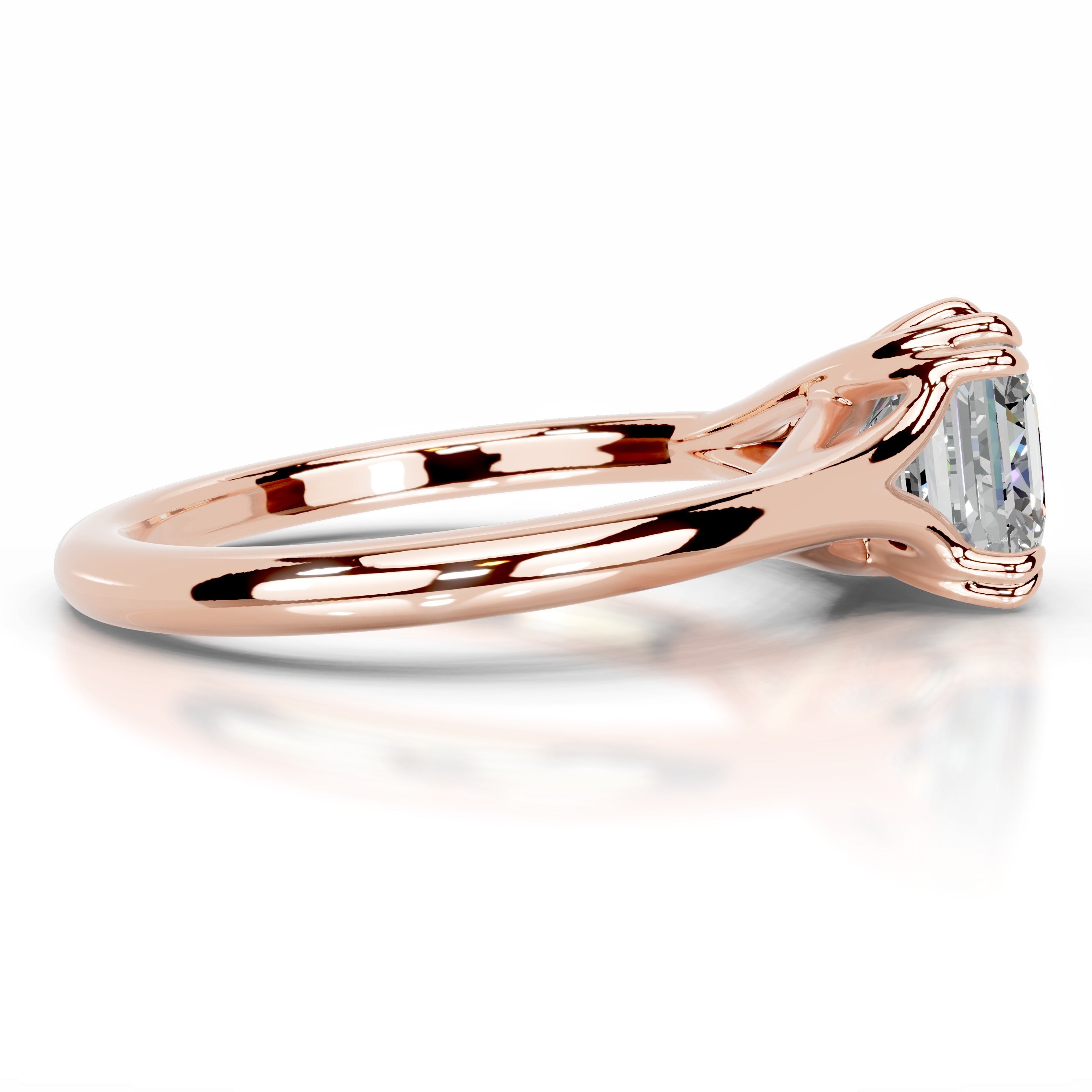 Billie Moissanite Ring - 14K Rose Gold