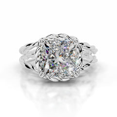 Yul Moissanite Ring - 18K White Gold