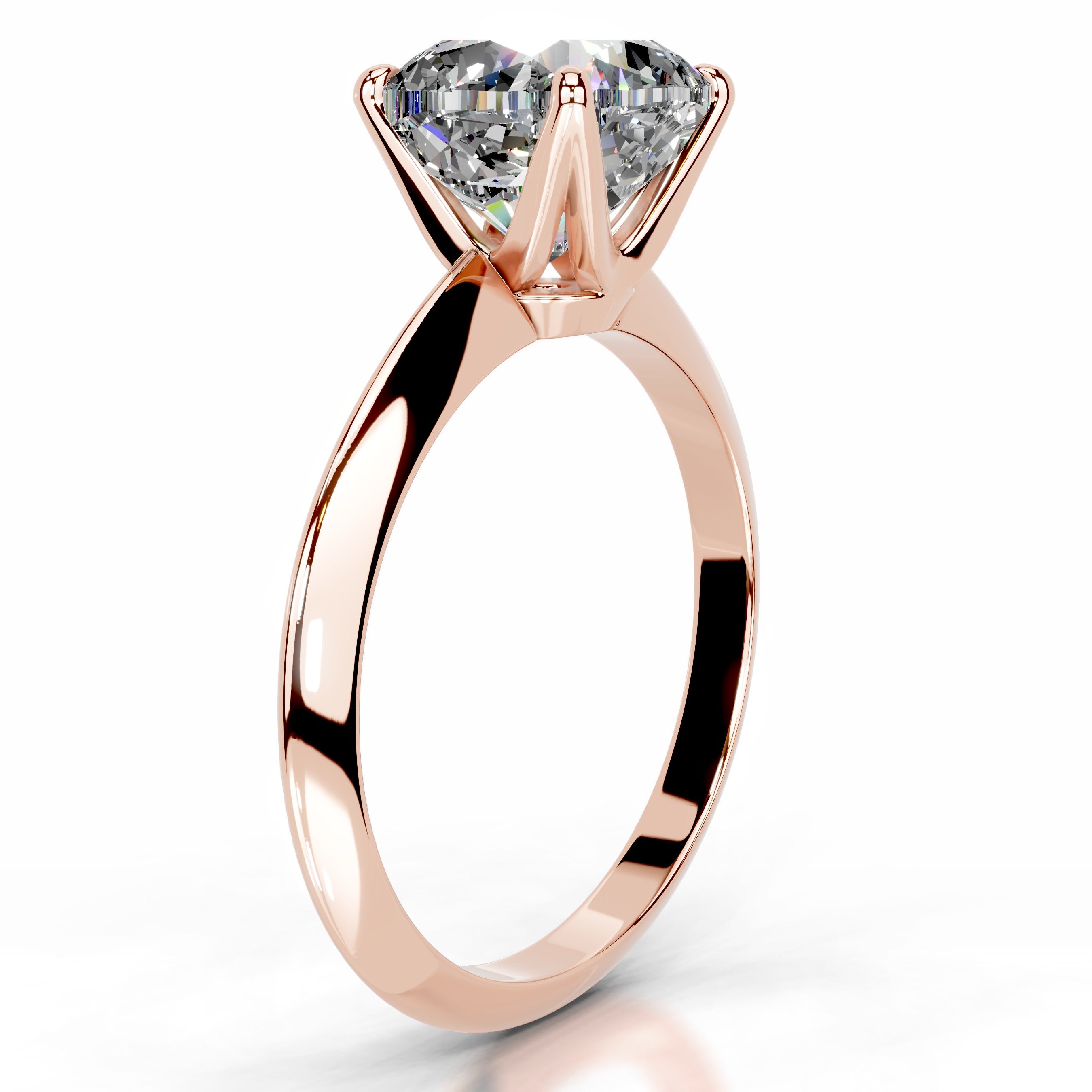 Evie Moissanite Ring - 14K Rose Gold