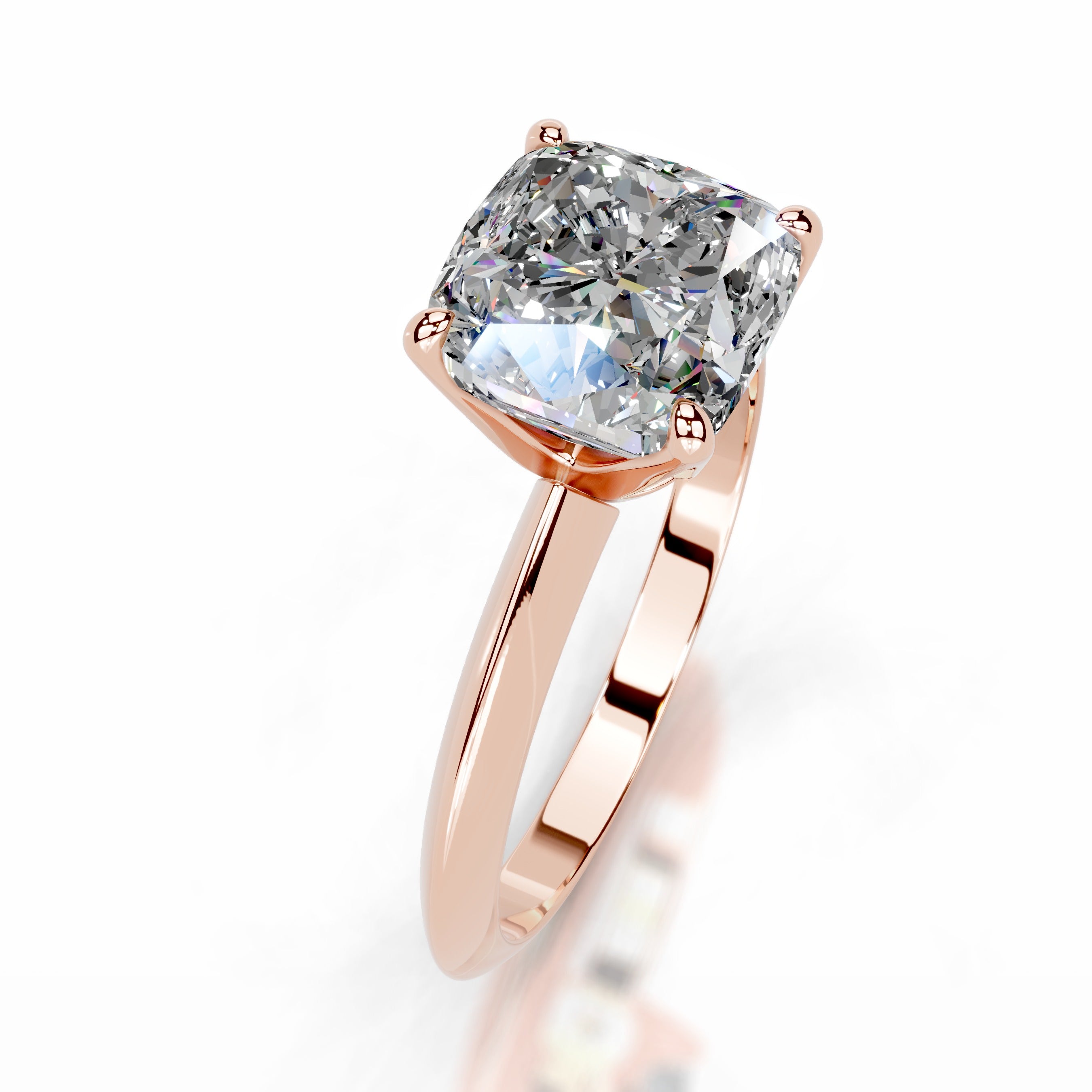 Evie Moissanite Ring - 14K Rose Gold