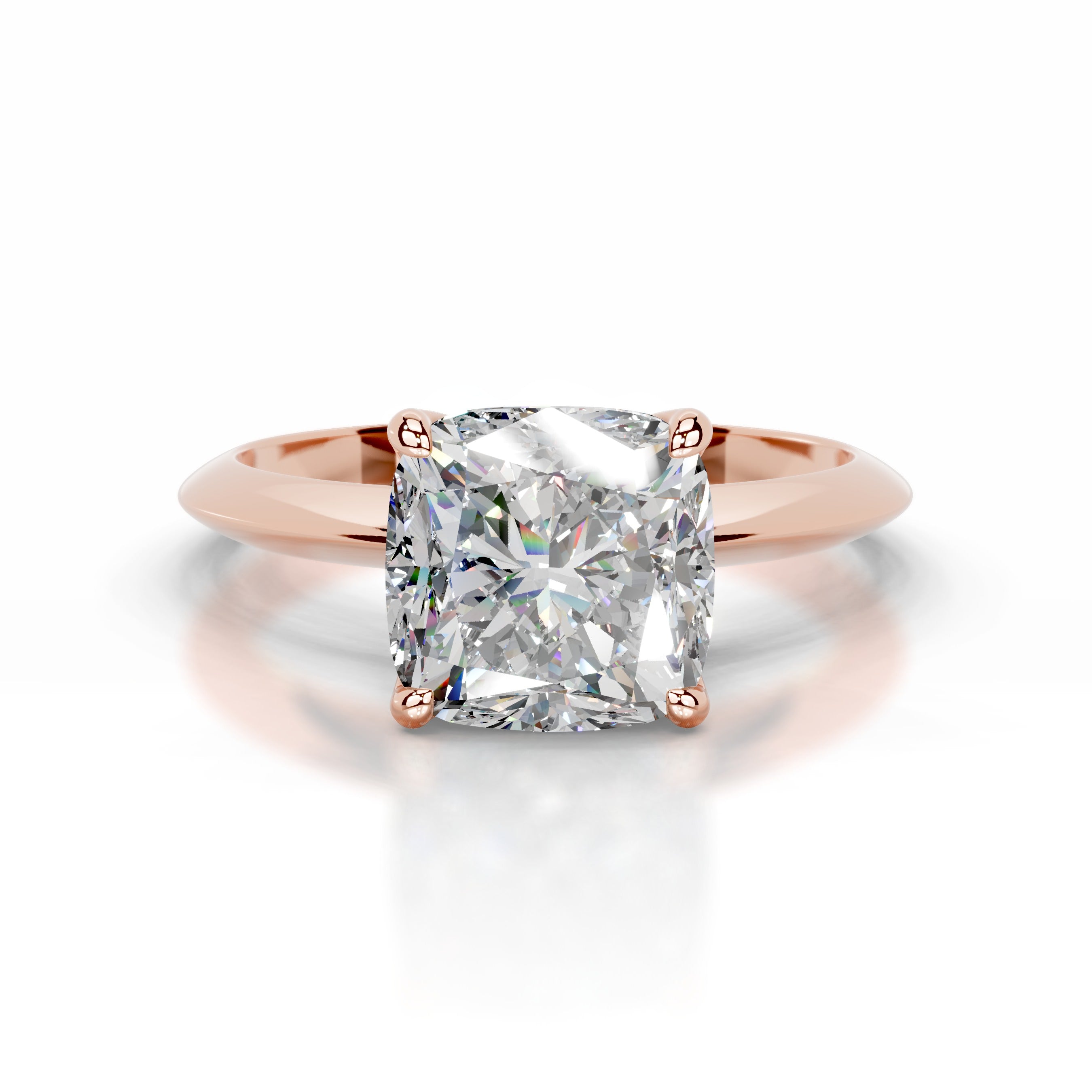 Evie Moissanite Ring - 14K Rose Gold