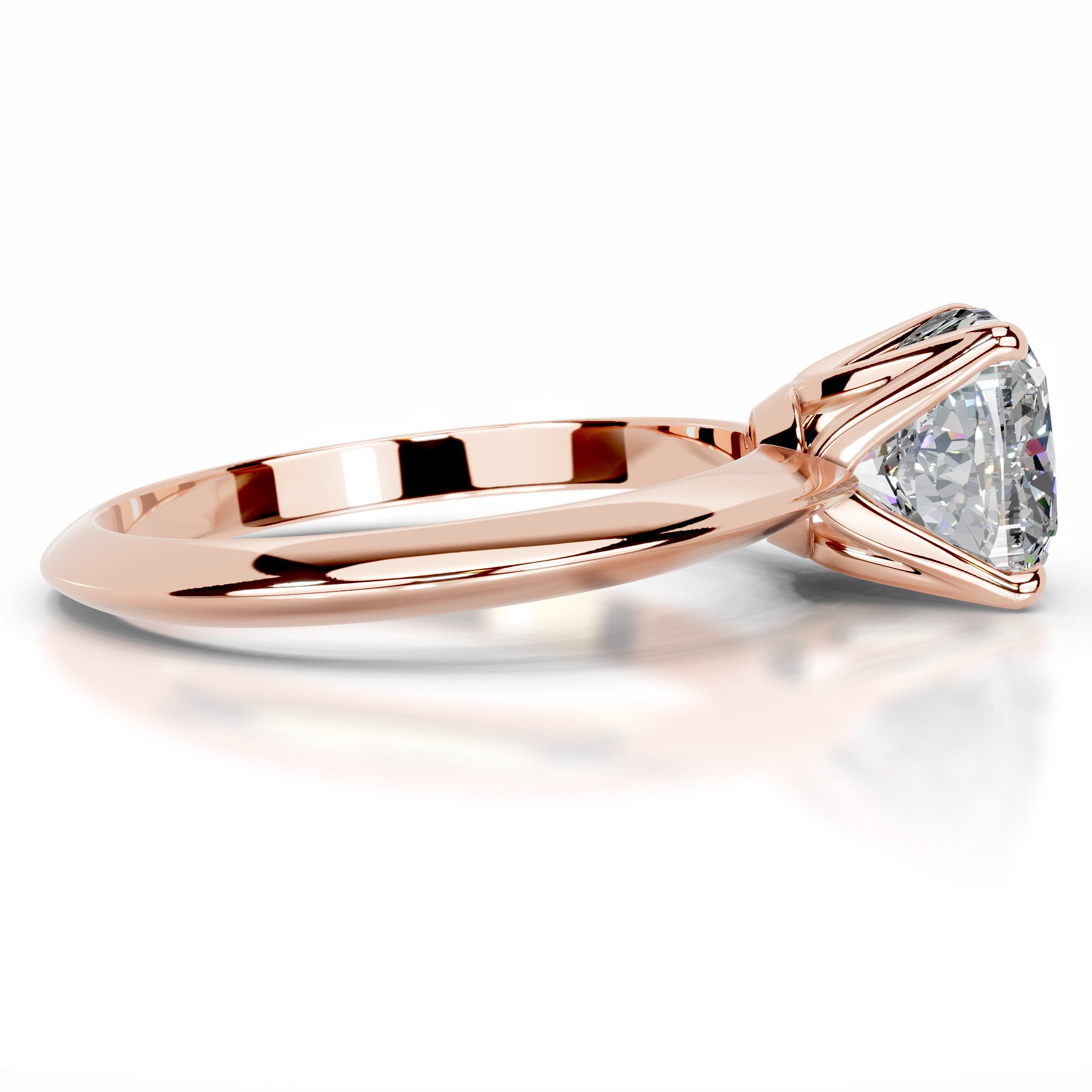 Evie Moissanite Ring - 14K Rose Gold