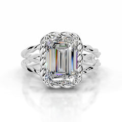 Yul Moissanite Ring - 14K White Gold