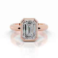 Kaylee Moissanite Ring - 14K Rose Gold