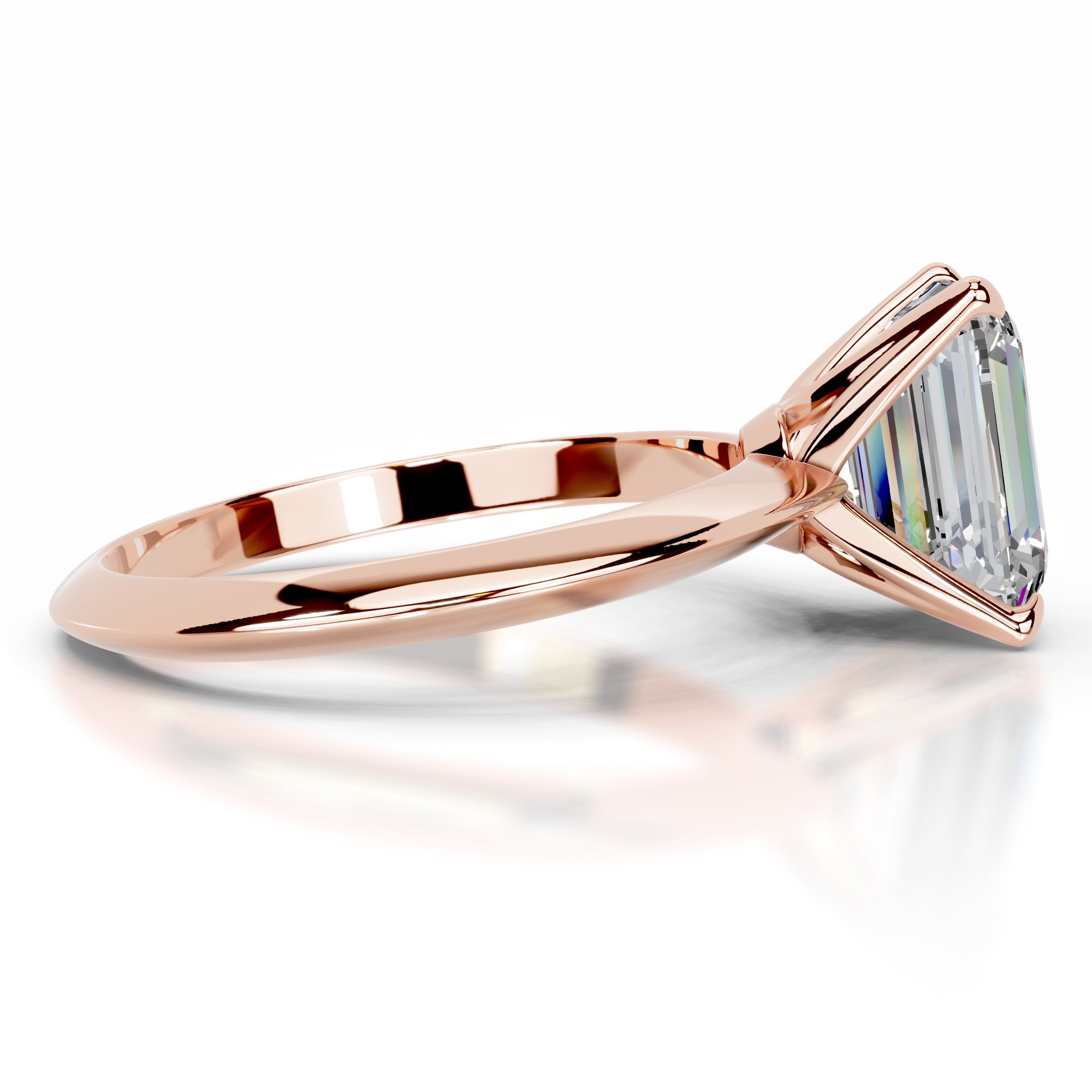 Evie Moissanite Ring - 14K Rose Gold