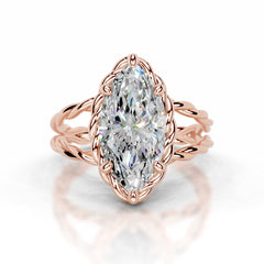 Yul Moissanite Ring - 14K Rose Gold