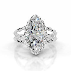 Yul Moissanite Ring - 14K White Gold