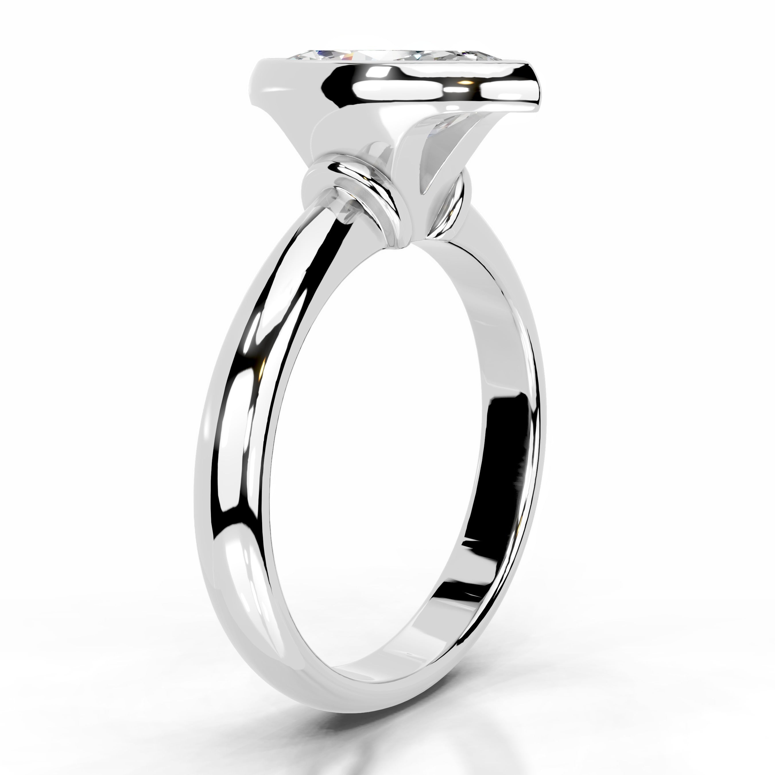 Kaylee Moissanite Ring - 14K White Gold