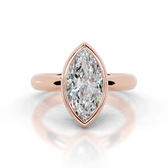 Kaylee Moissanite Ring - 14K Rose Gold