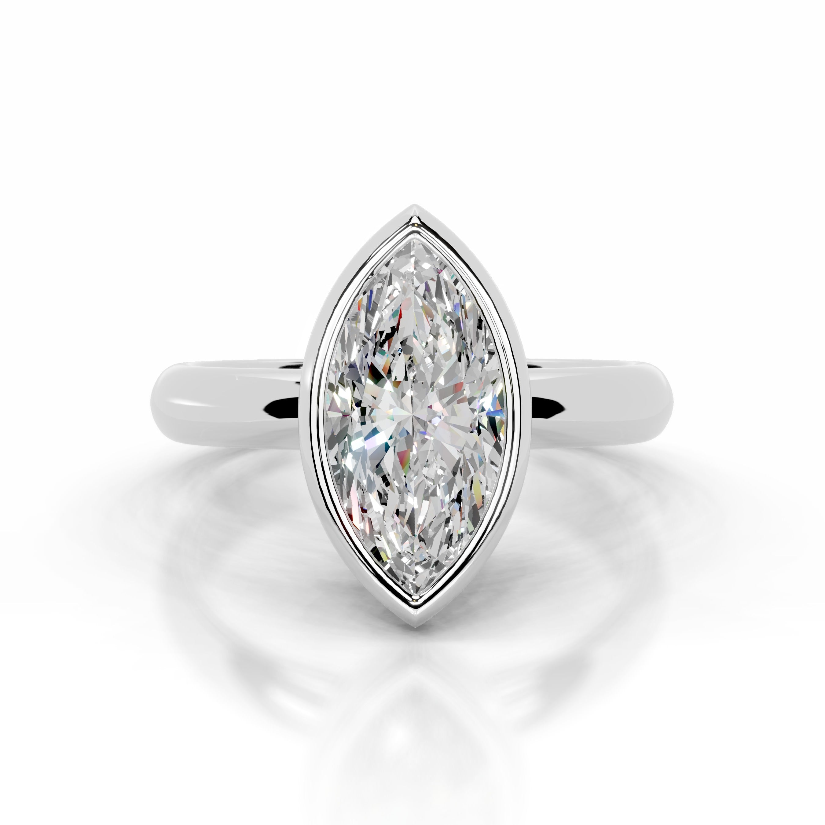 Kaylee Moissanite Ring - 14K White Gold