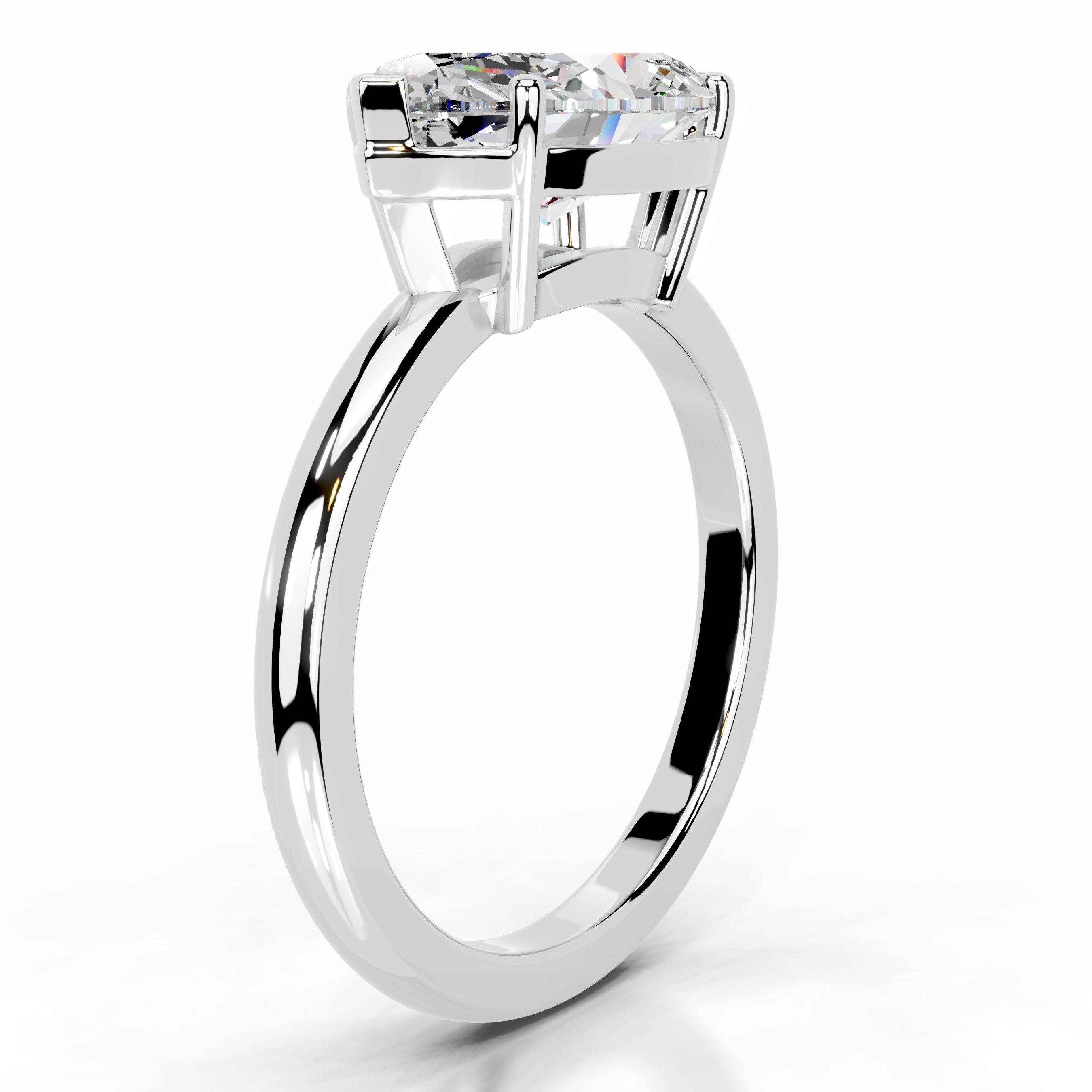 Miriam Moissanite Ring - 14K White Gold