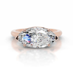 Miriam Moissanite Ring - 14K Rose Gold