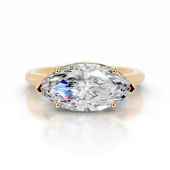 Miriam Moissanite Ring - 18K Yellow Gold