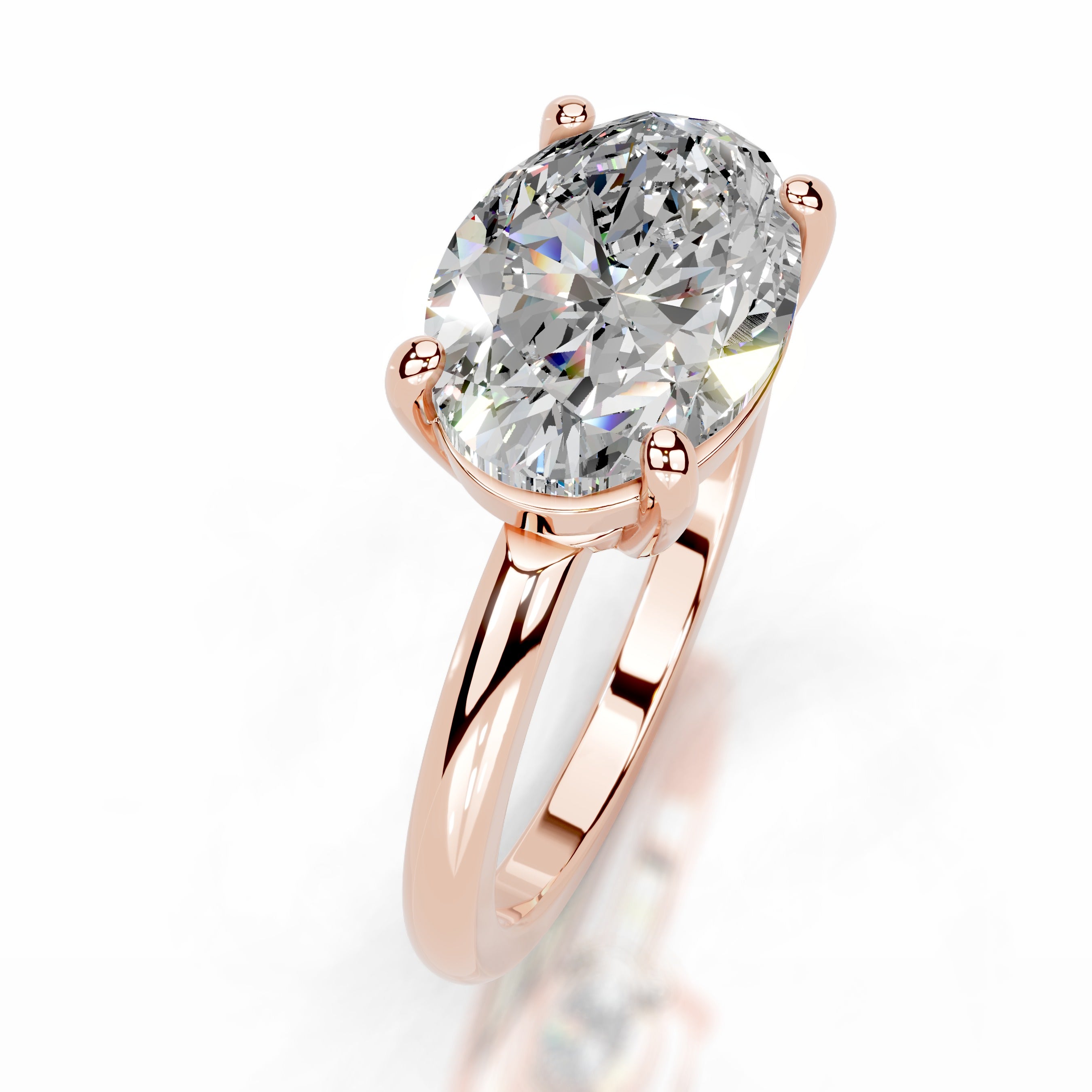 Miriam Moissanite Ring - 14K Rose Gold