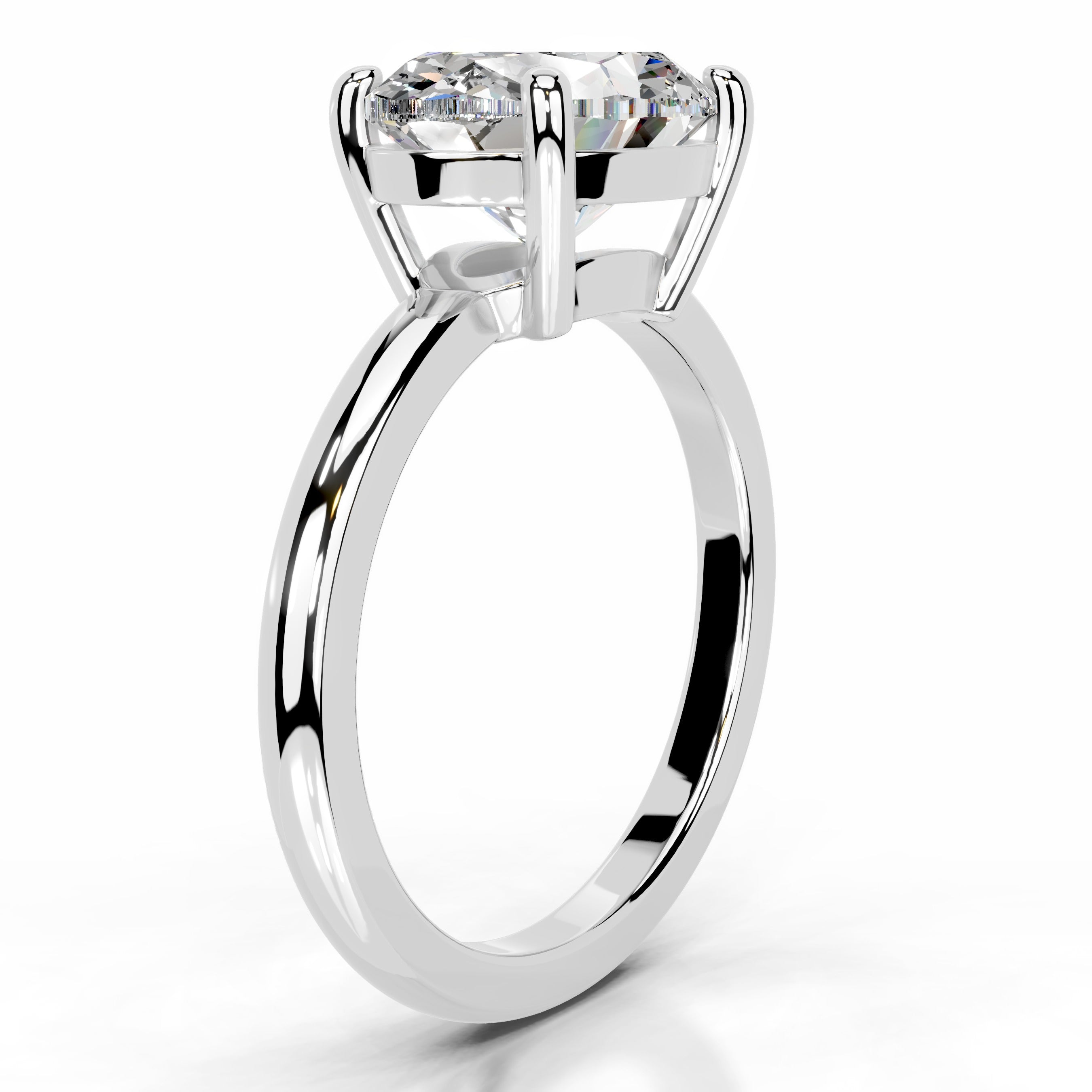 Miriam Moissanite Ring - 14K White Gold