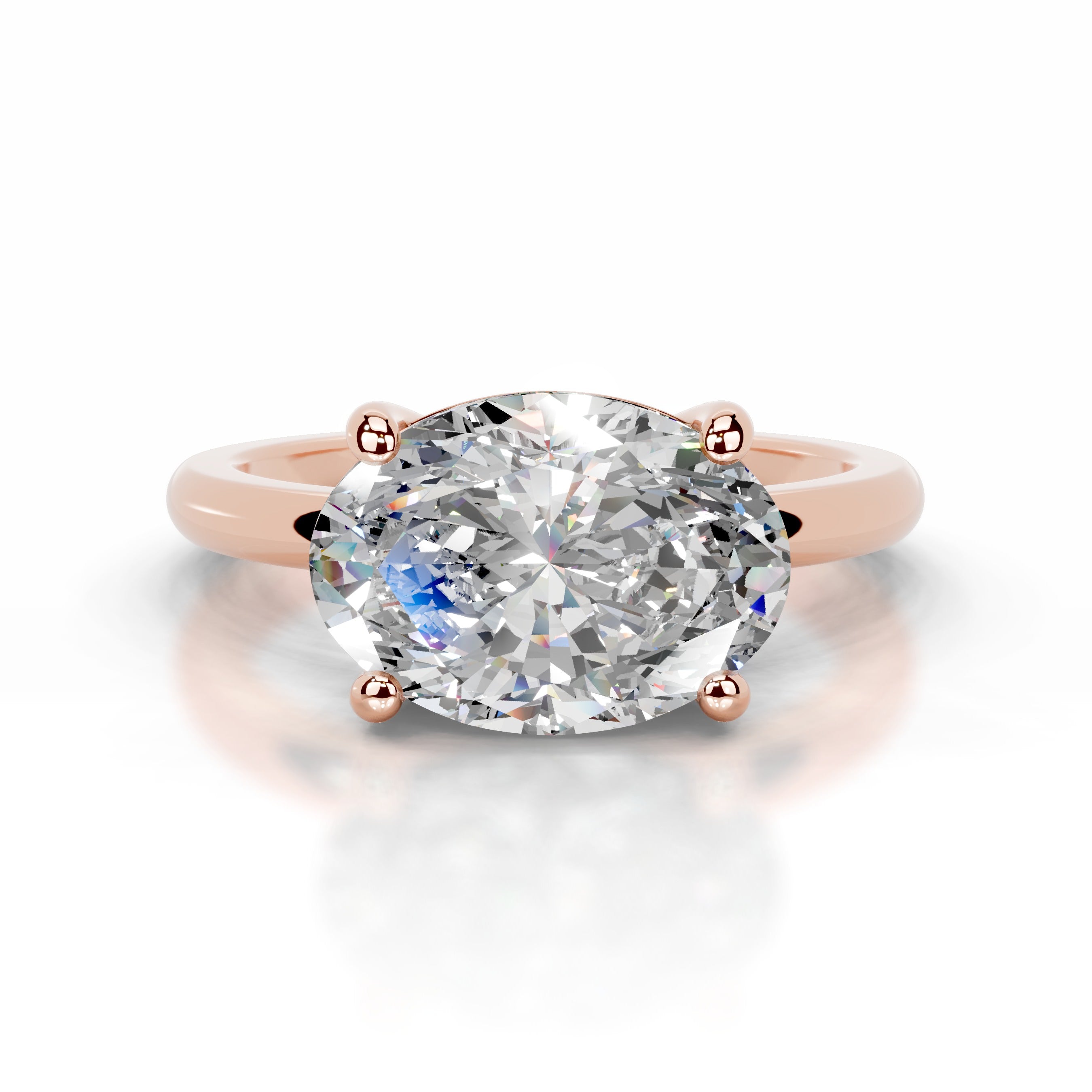 Miriam Moissanite Ring - 14K Rose Gold