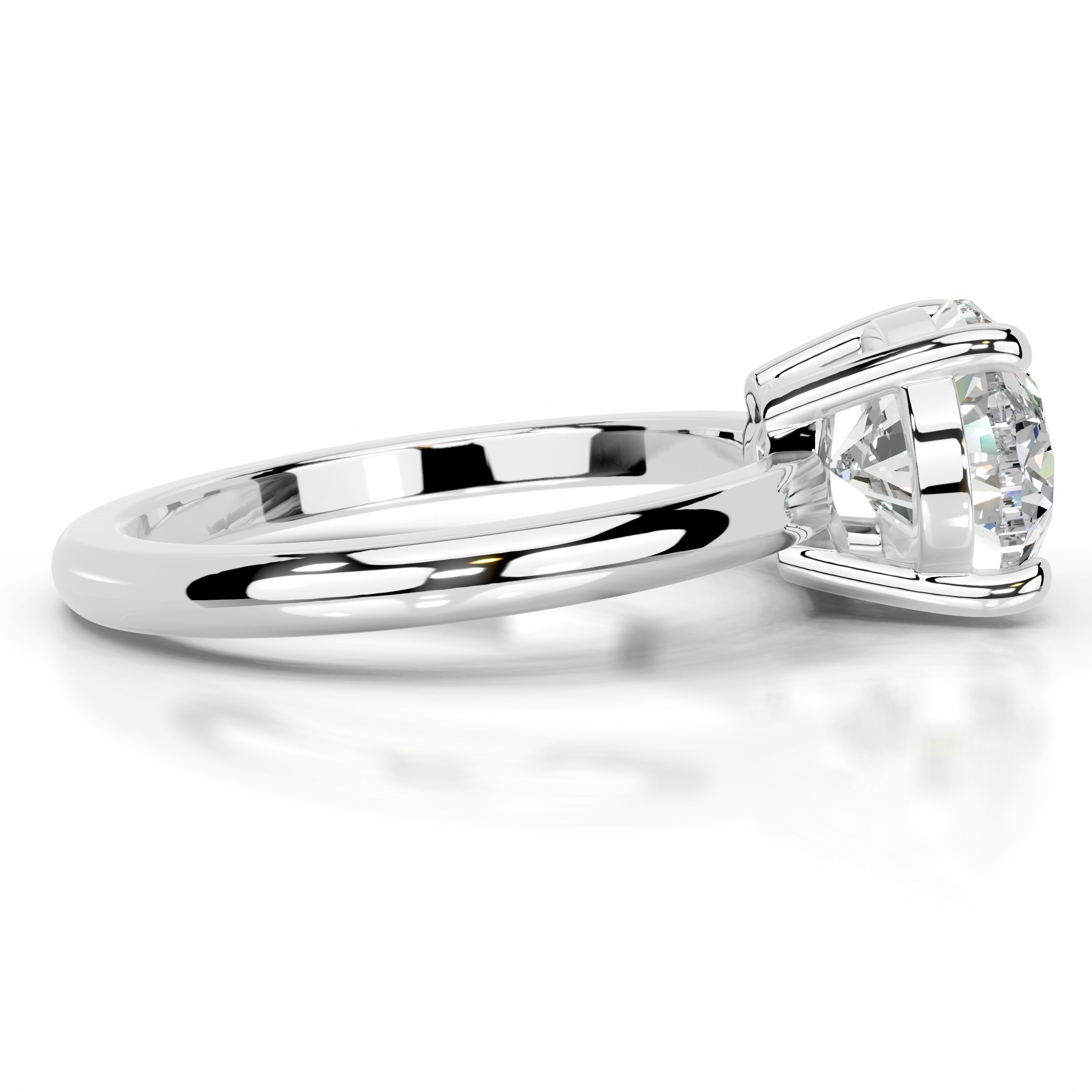 Miriam Moissanite Ring - 14K White Gold