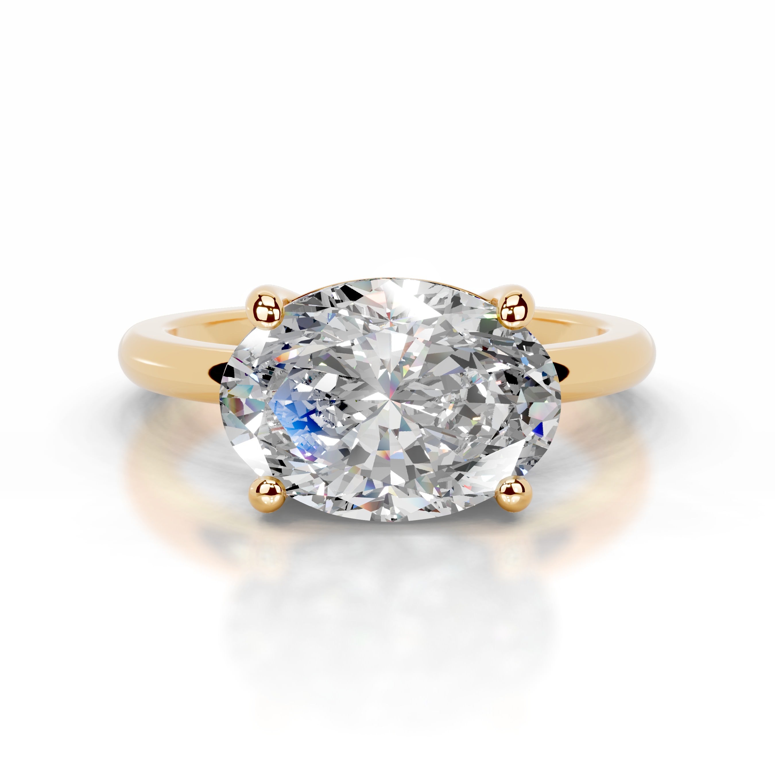 Miriam Moissanite Ring - 18K Yellow Gold