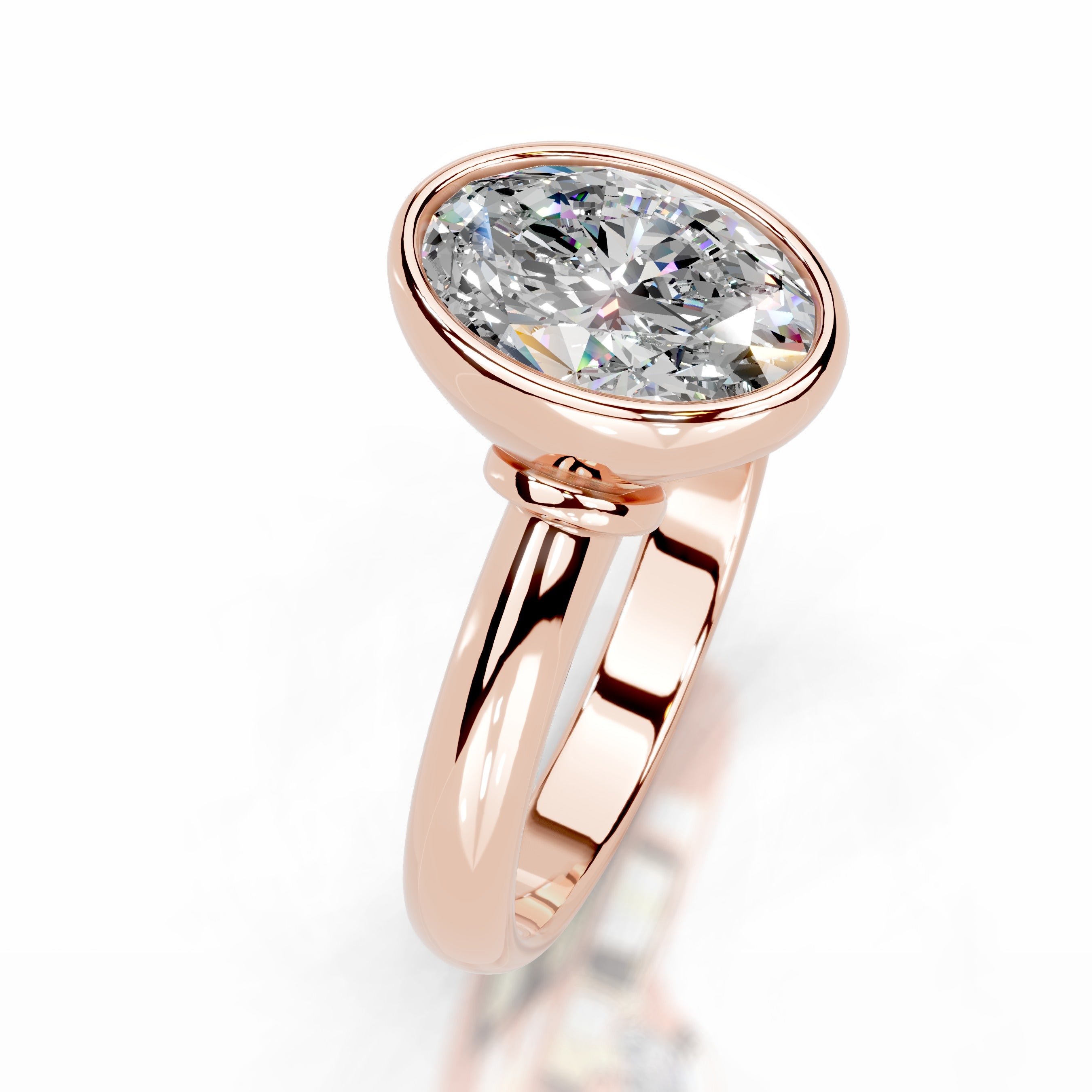 Kaylee Moissanite Ring - 14K Rose Gold