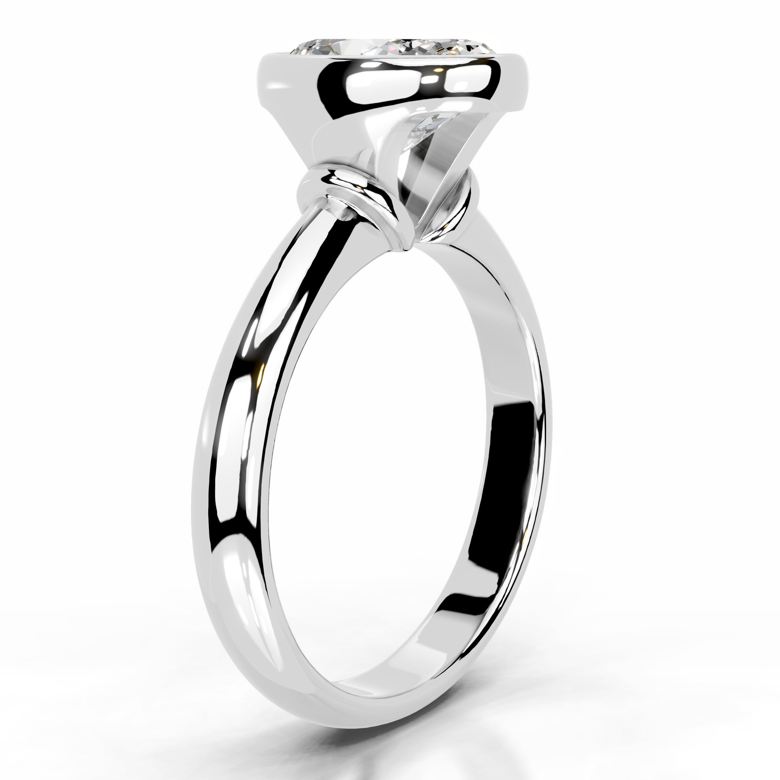 Kaylee Moissanite Ring - 14K White Gold