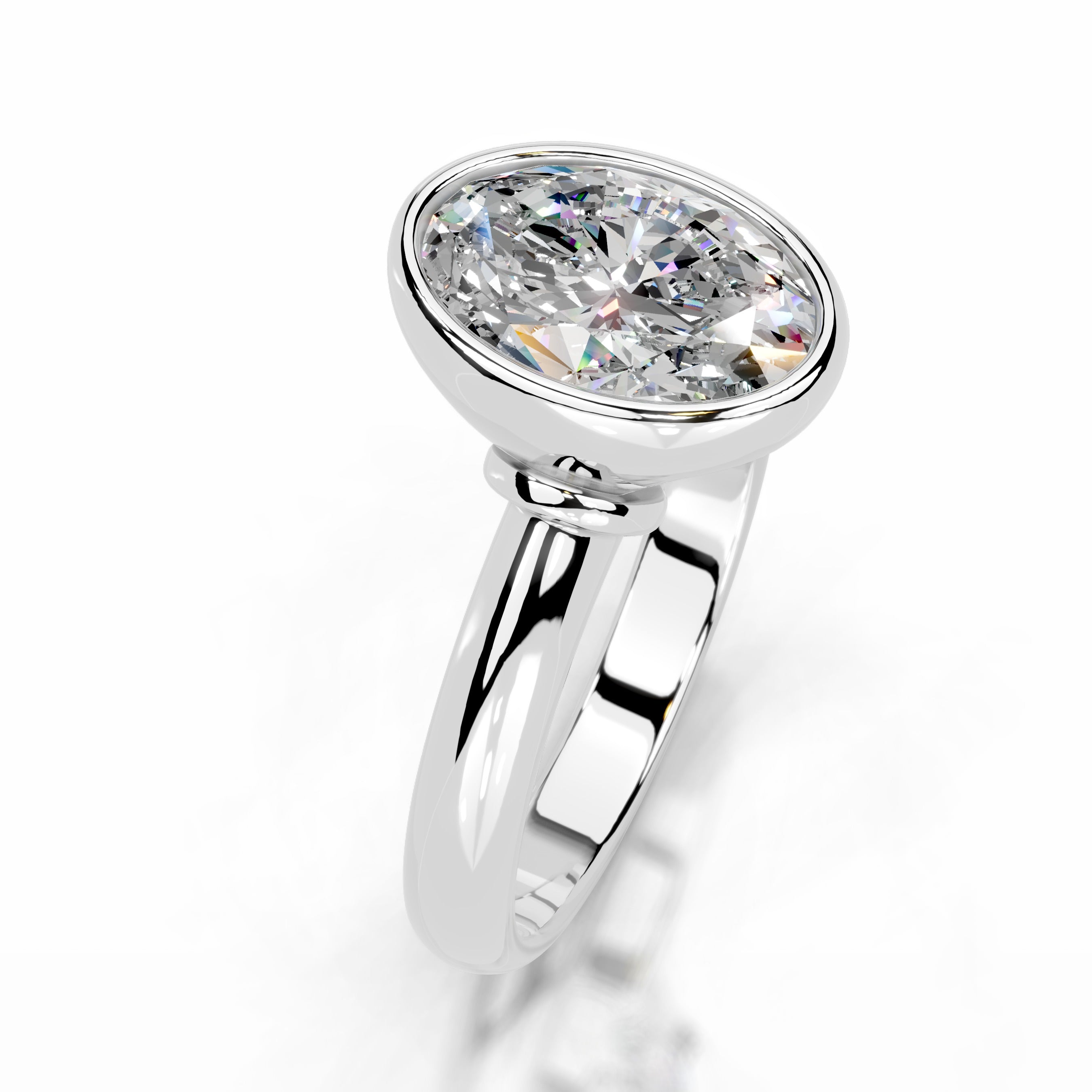 Kaylee Moissanite Ring - 14K White Gold