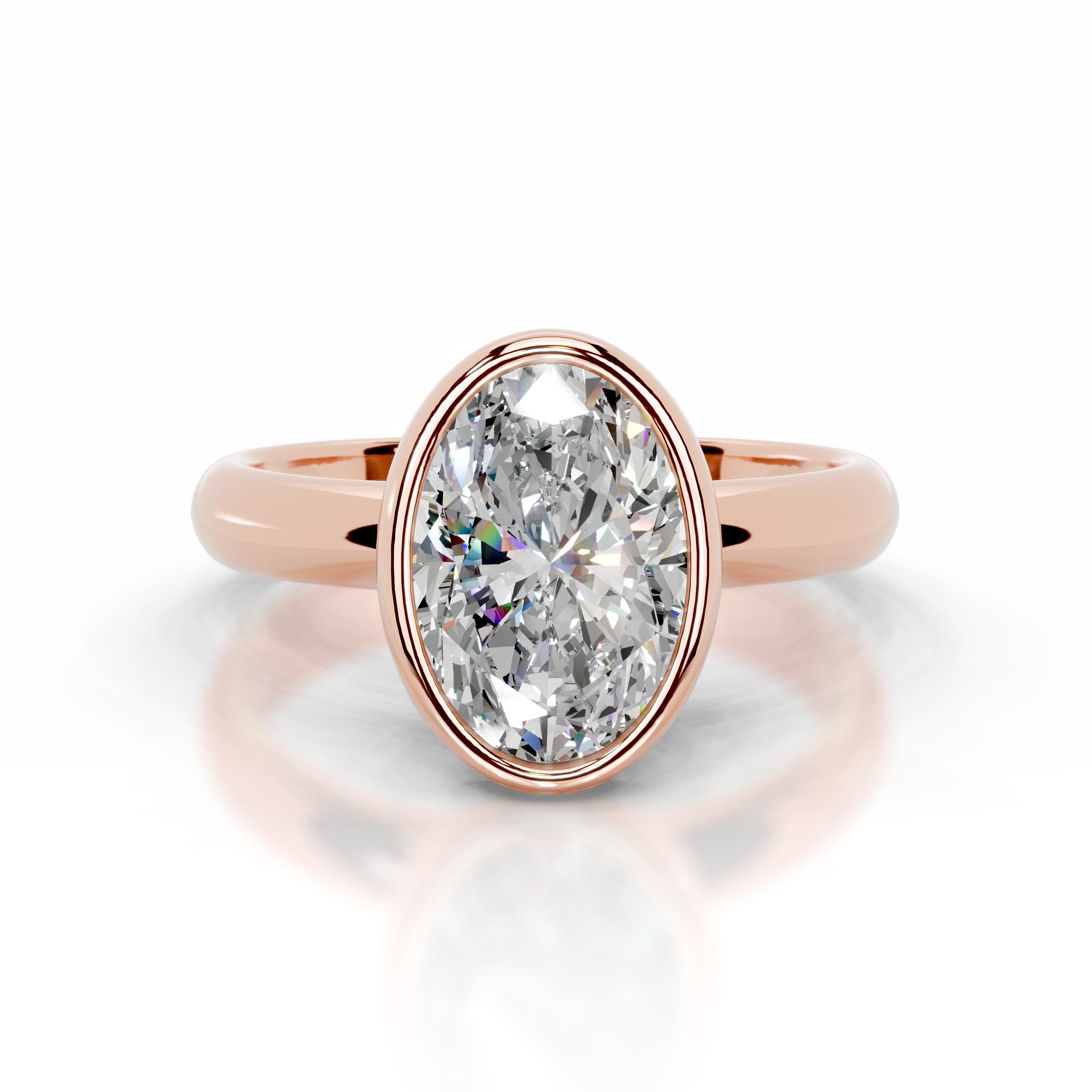 Kaylee Moissanite Ring - 14K Rose Gold