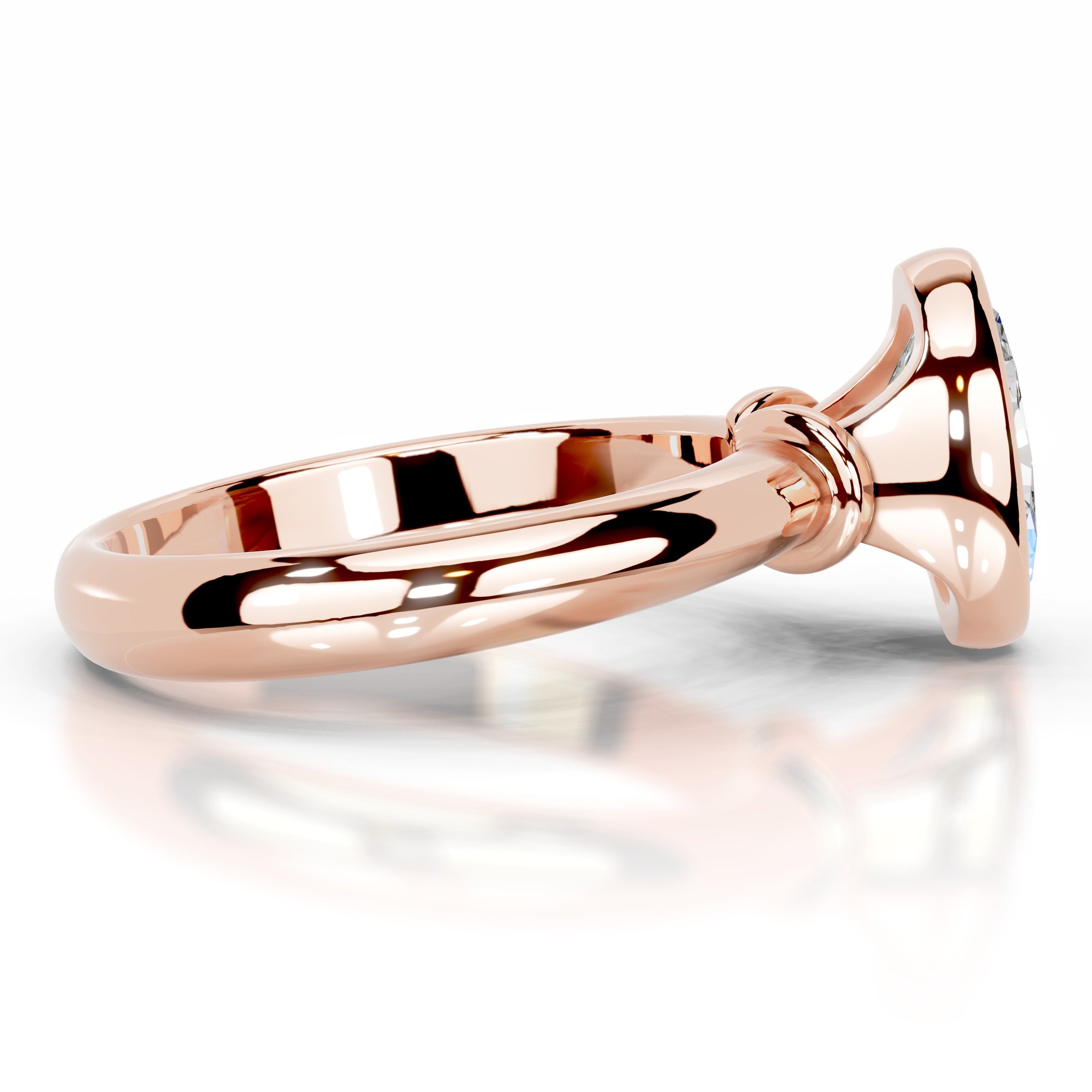 Kaylee Moissanite Ring - 14K Rose Gold