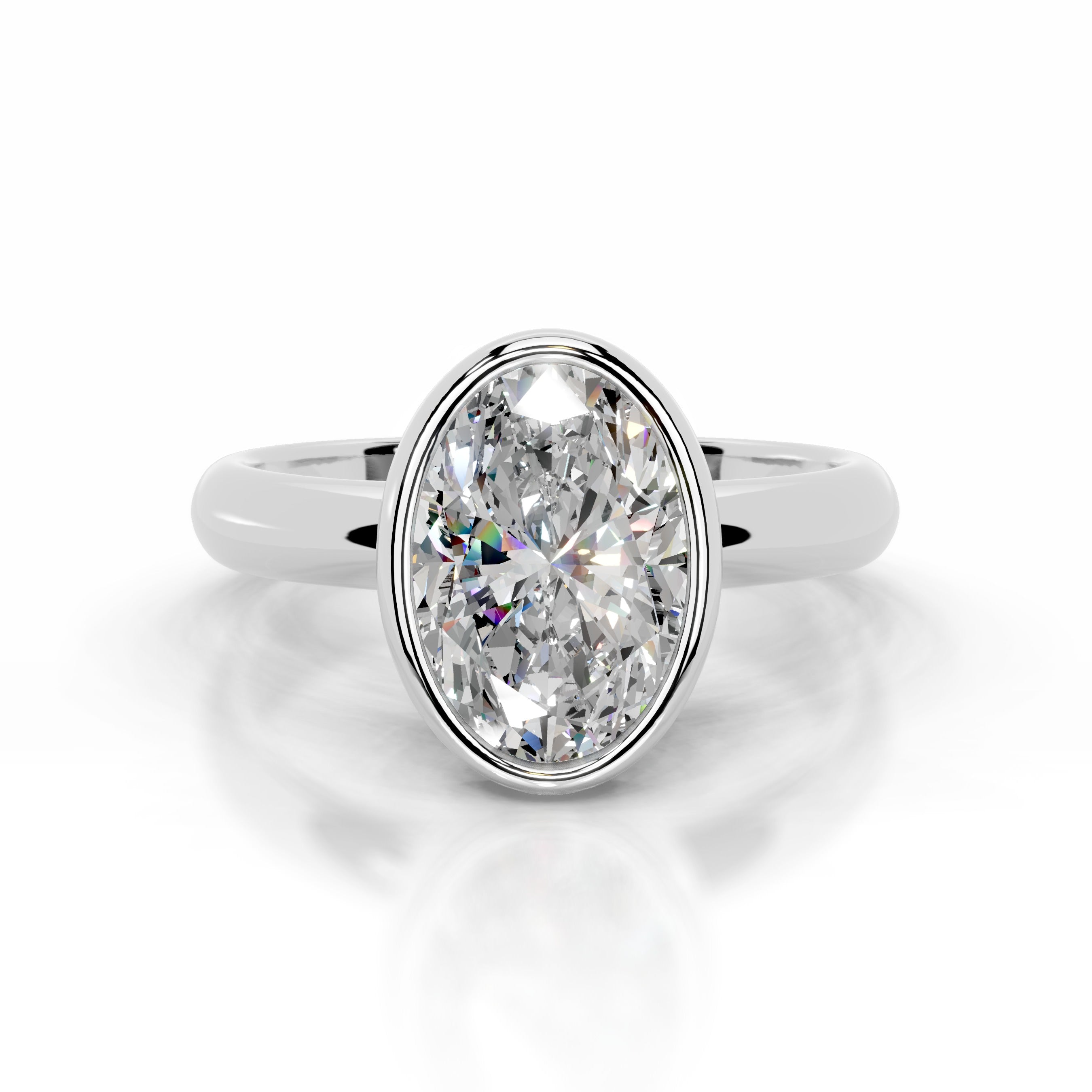 Kaylee Moissanite Ring - 14K White Gold