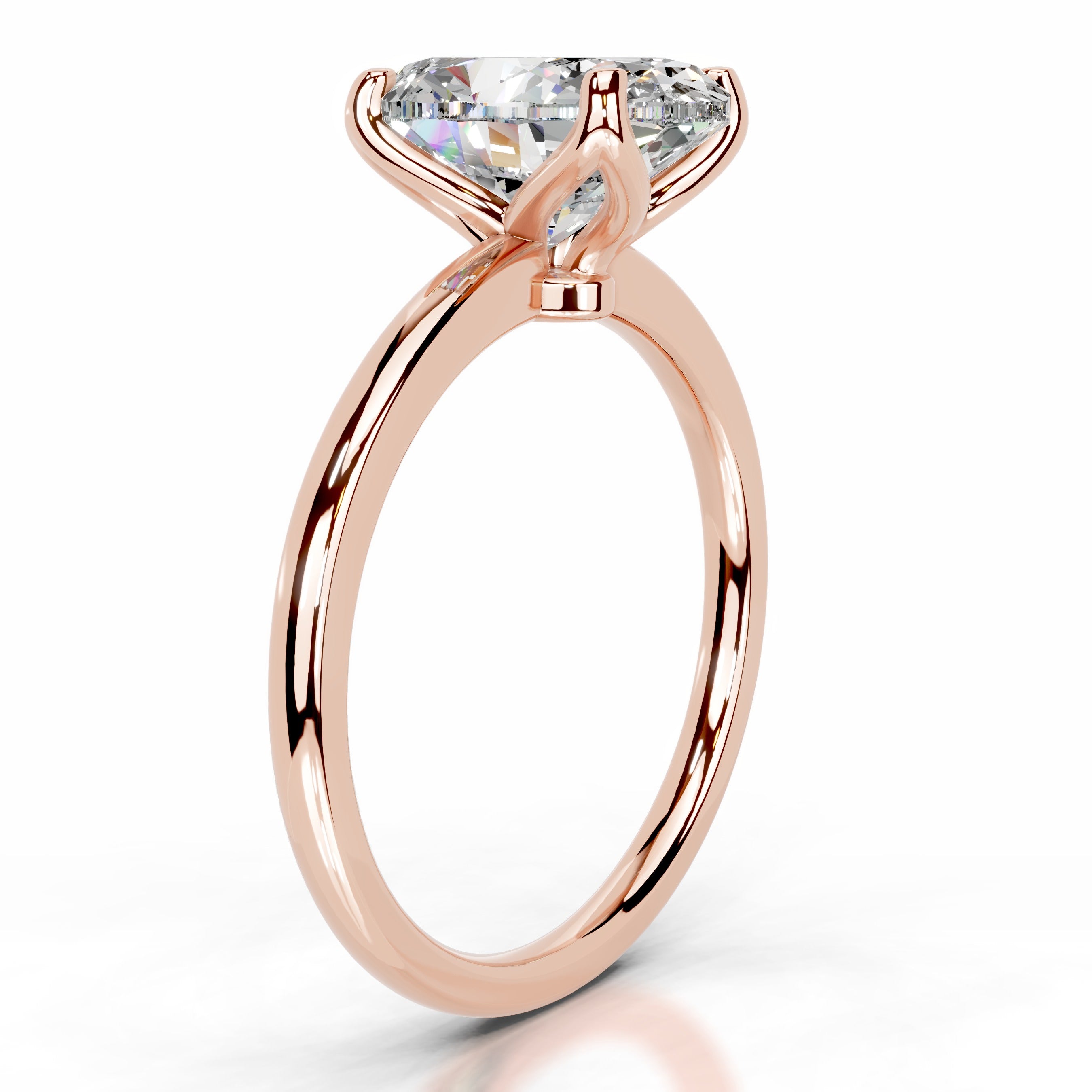 Phoenix Moissanite Ring - 14K Rose Gold