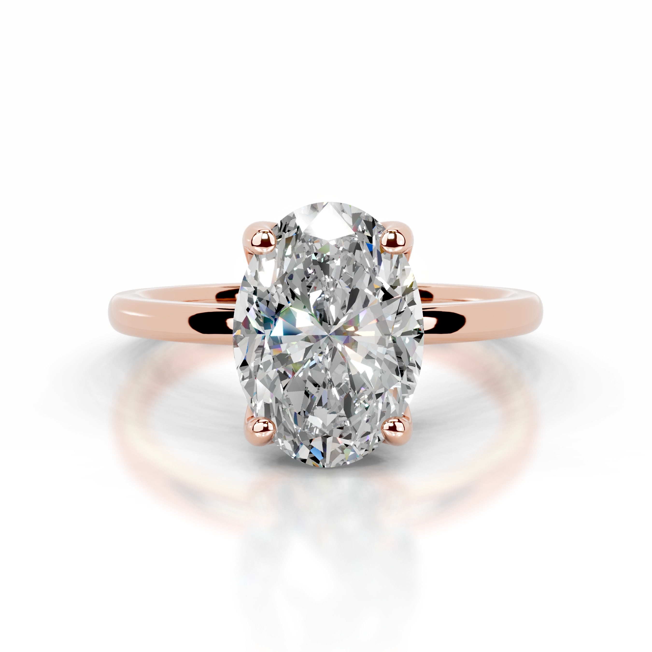 Phoenix Moissanite Ring - 14K Rose Gold