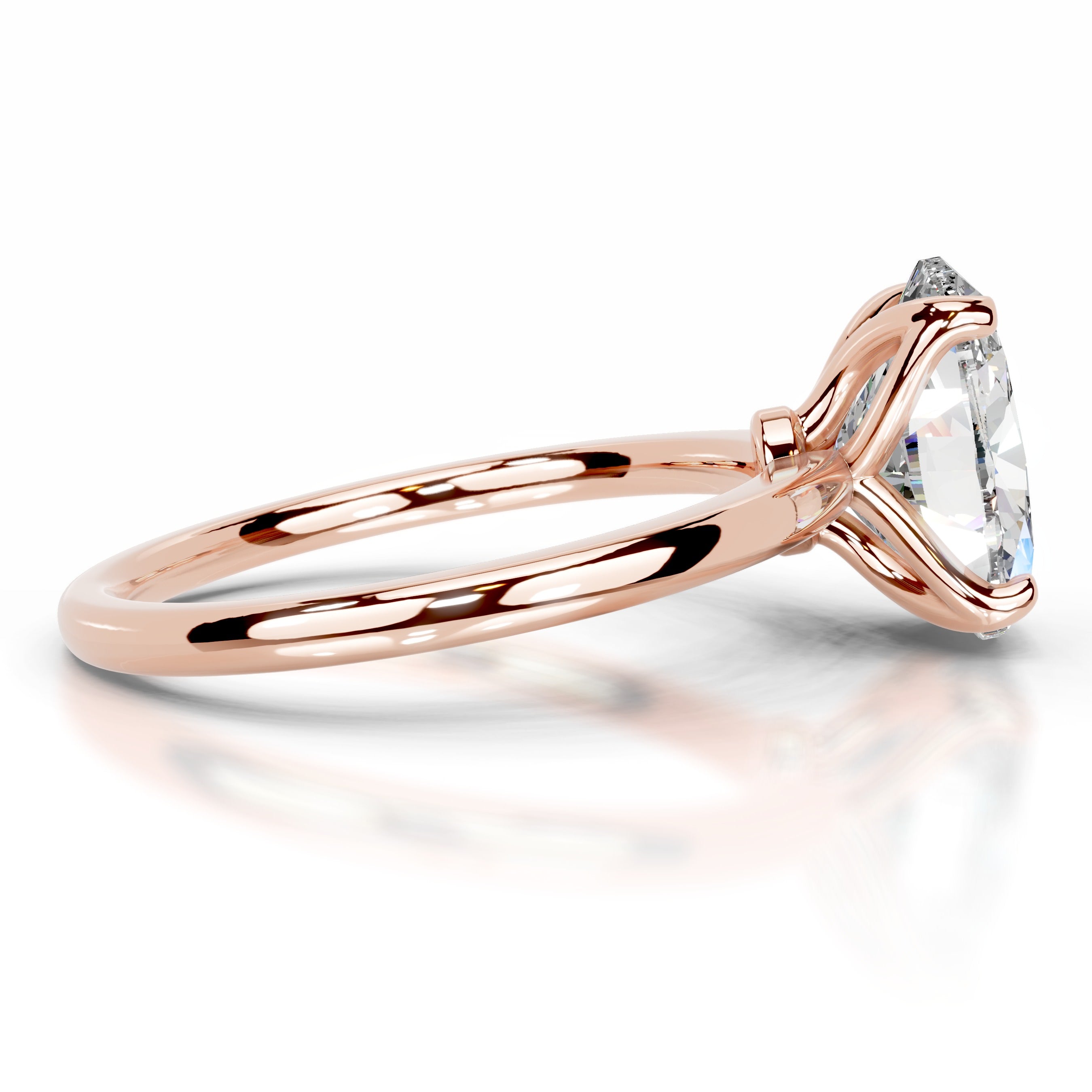 Phoenix Moissanite Ring - 14K Rose Gold