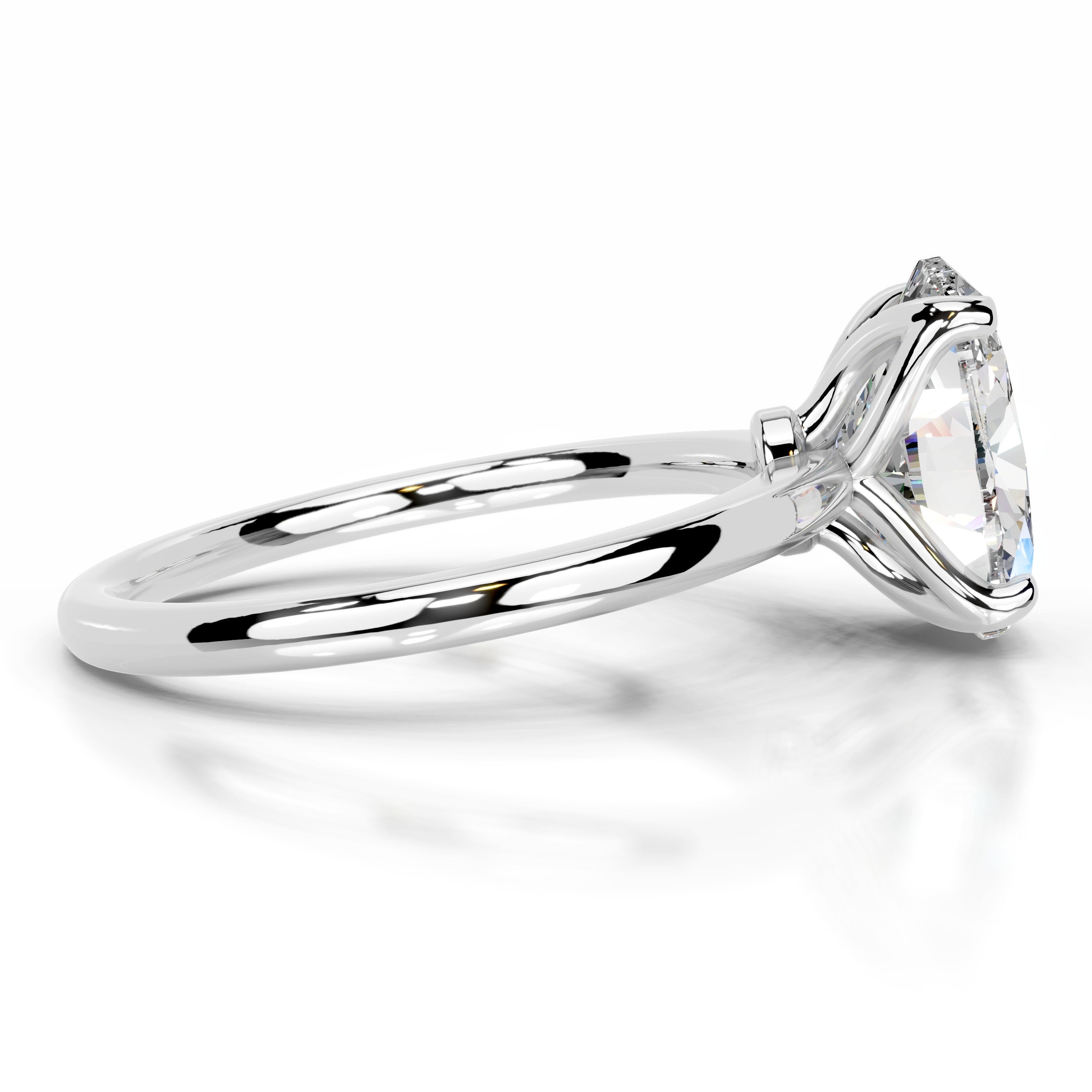 Phoenix Moissanite Ring - 14K White Gold