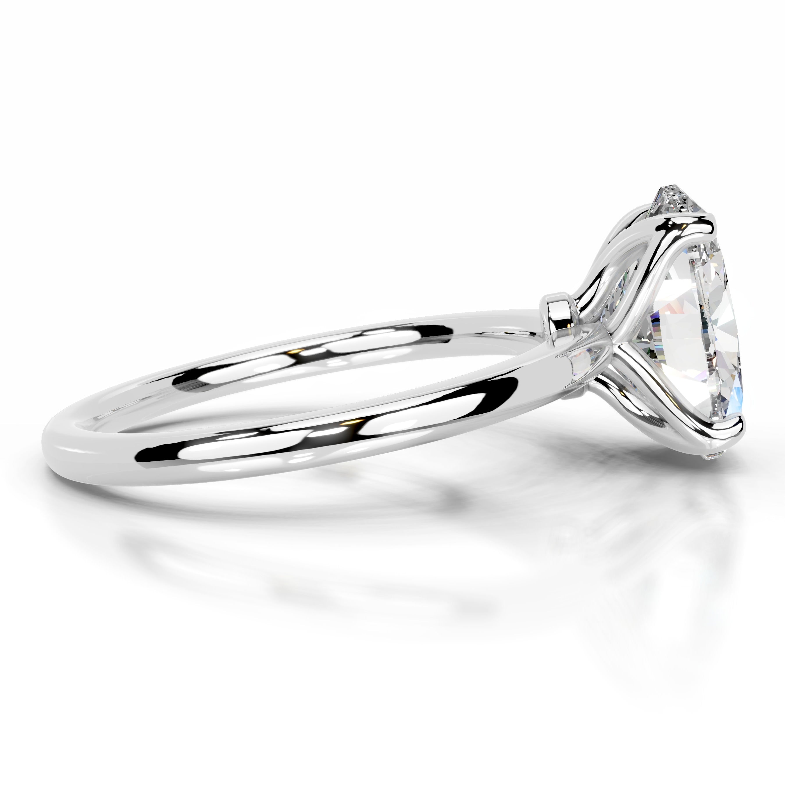 Phoenix Moissanite Ring - 14K White Gold (RTS)
